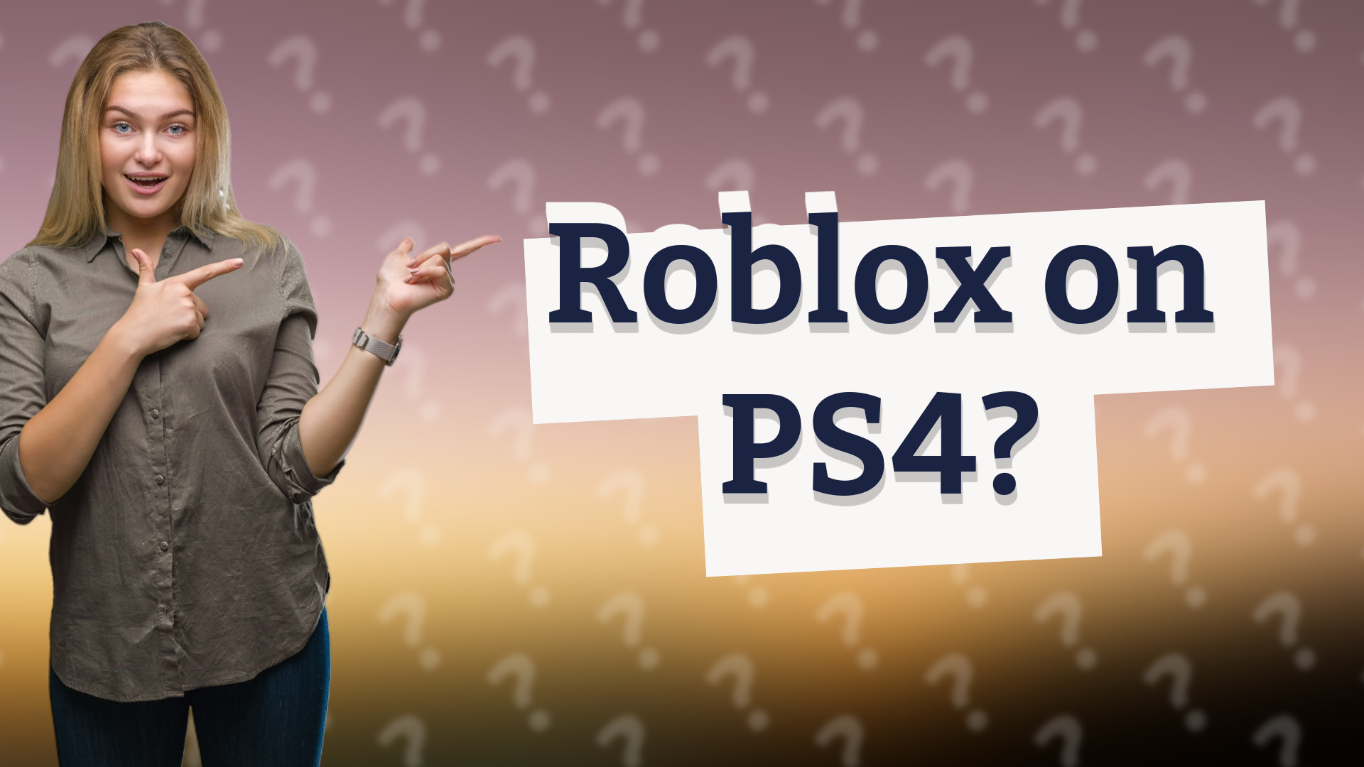 Roblox on PS4?