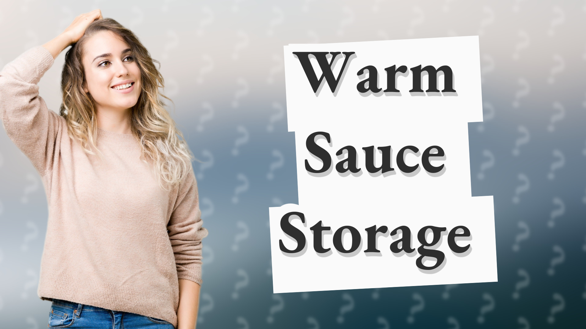 Warm Sauce Storage