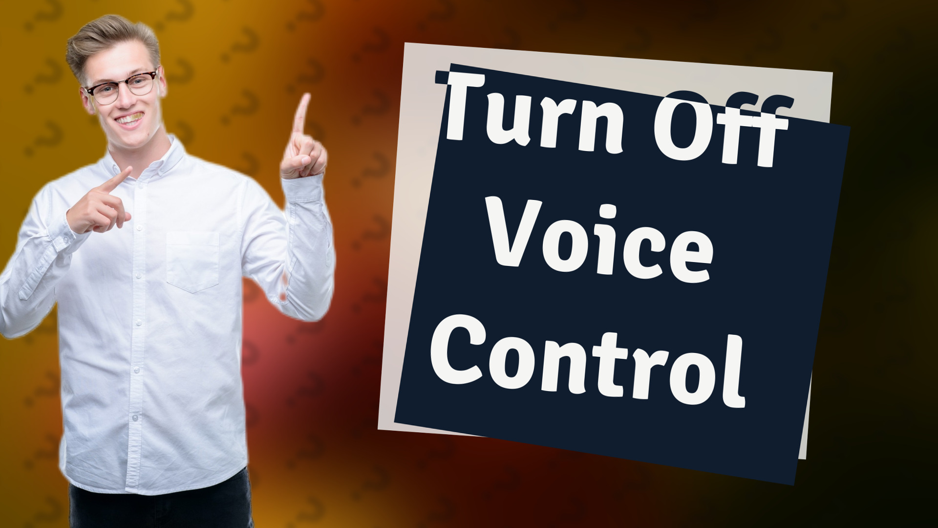 Turn Off Voice Control