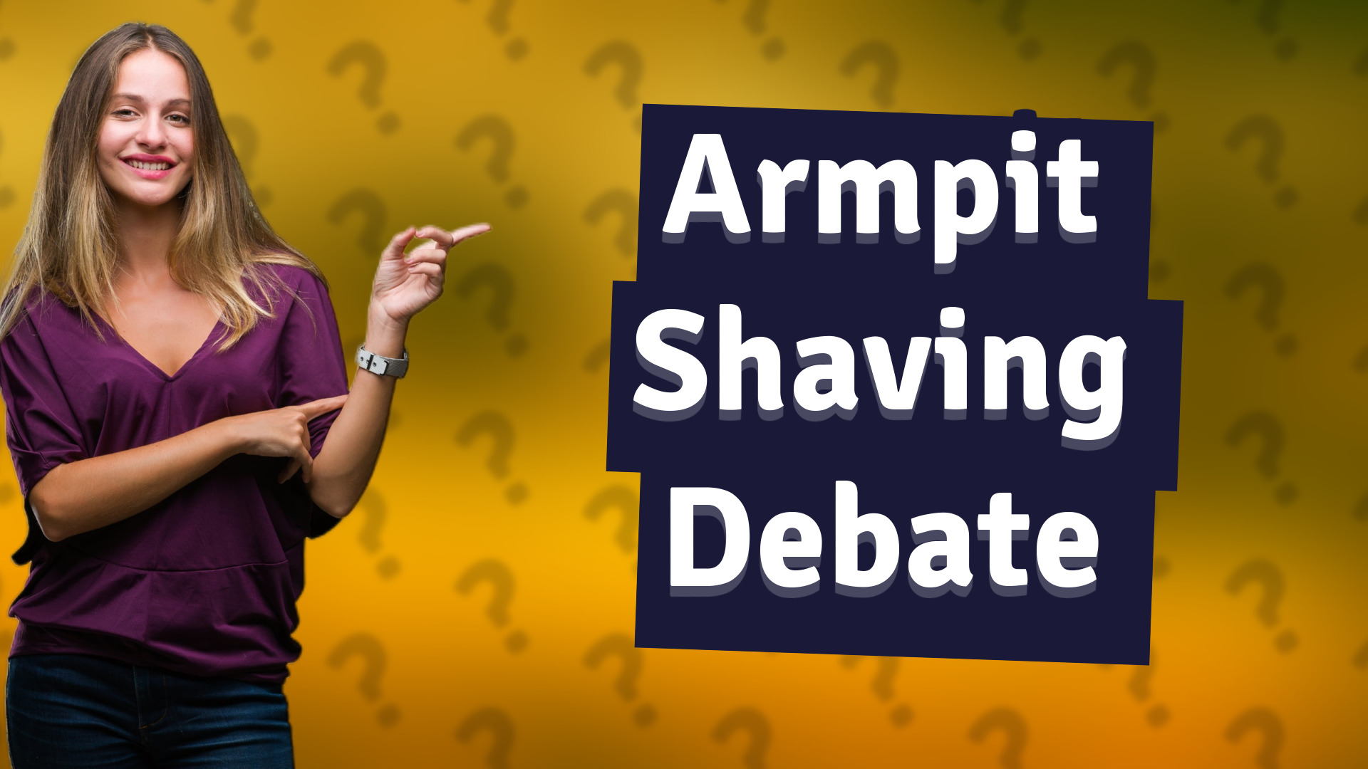 Armpit Shaving Debate