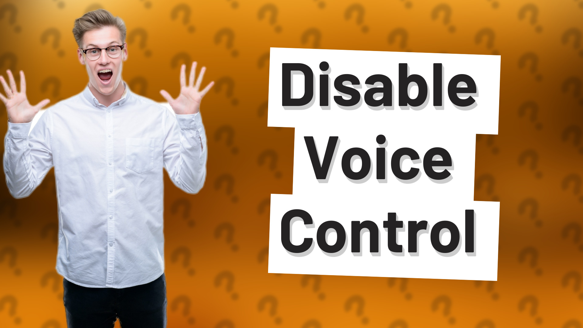 Disable Voice Control