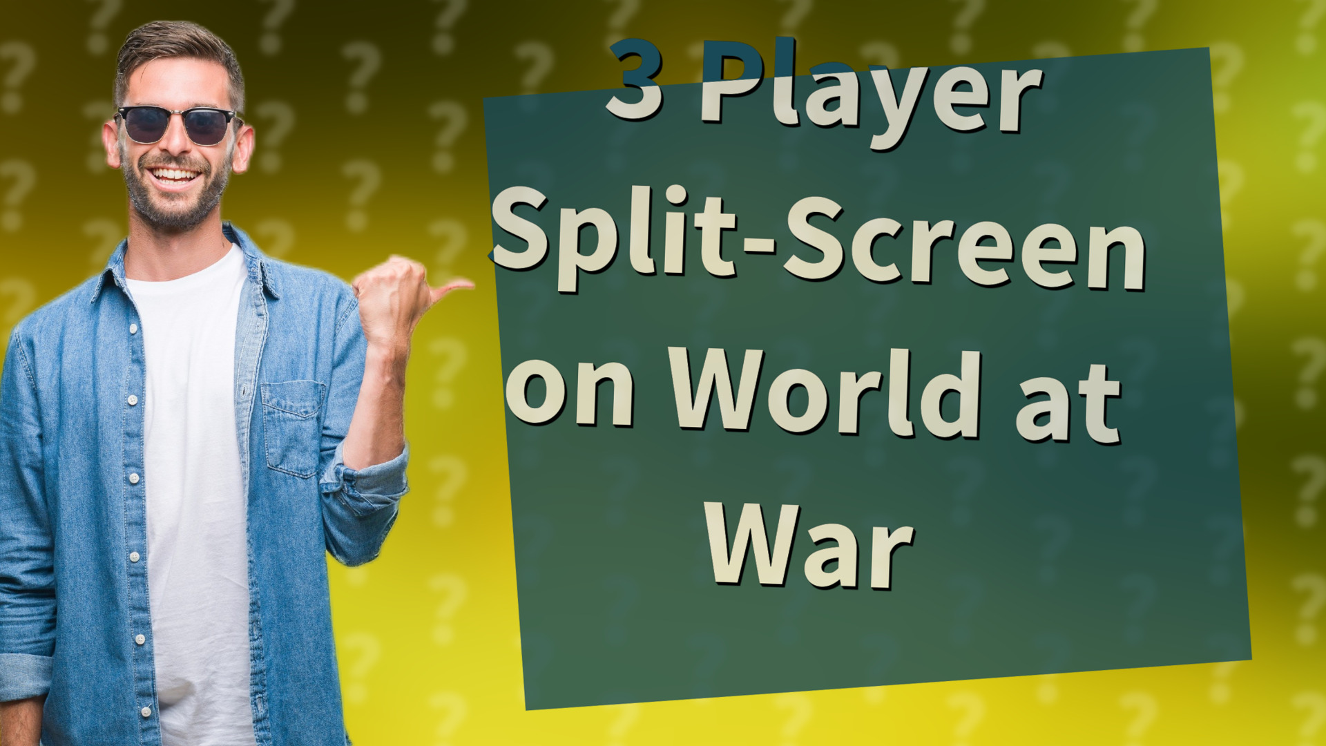 3 Player Split-Screen on World at War