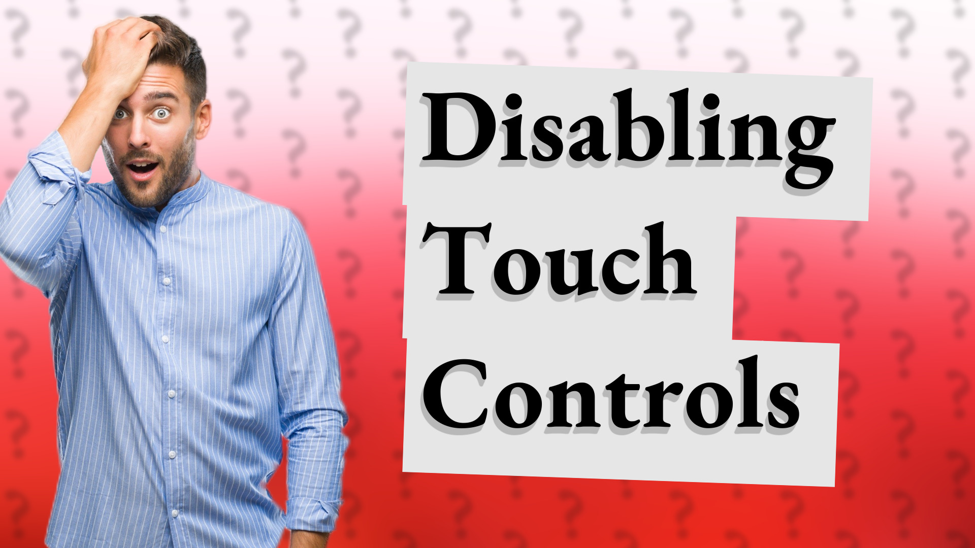 Disabling Touch Controls