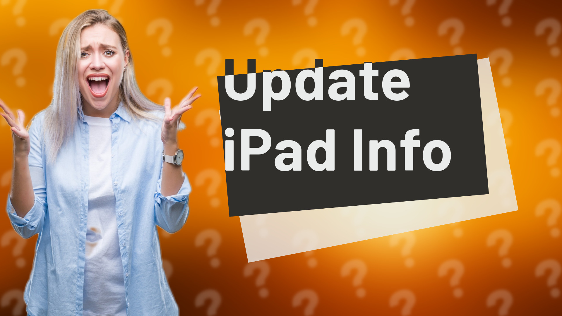 Update iPad Info