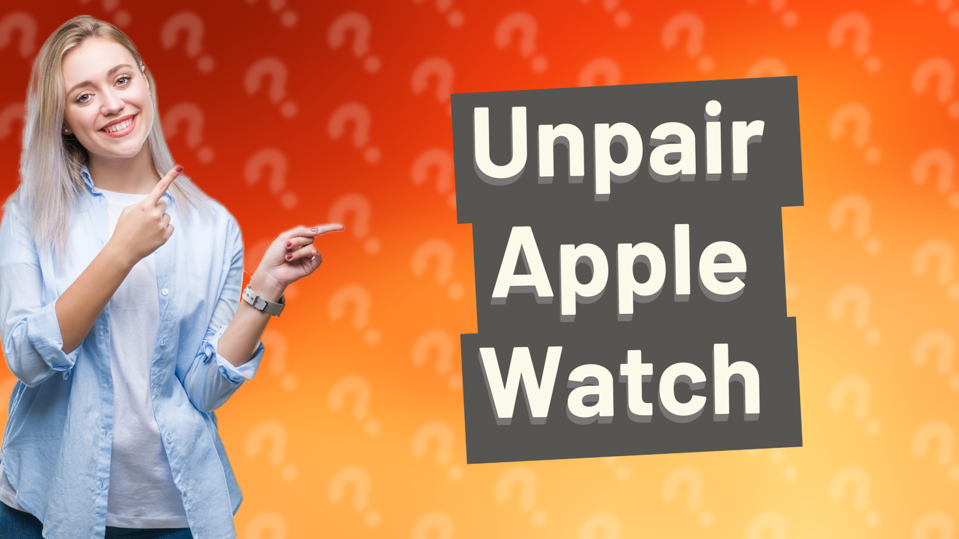 Unpair Apple Watch