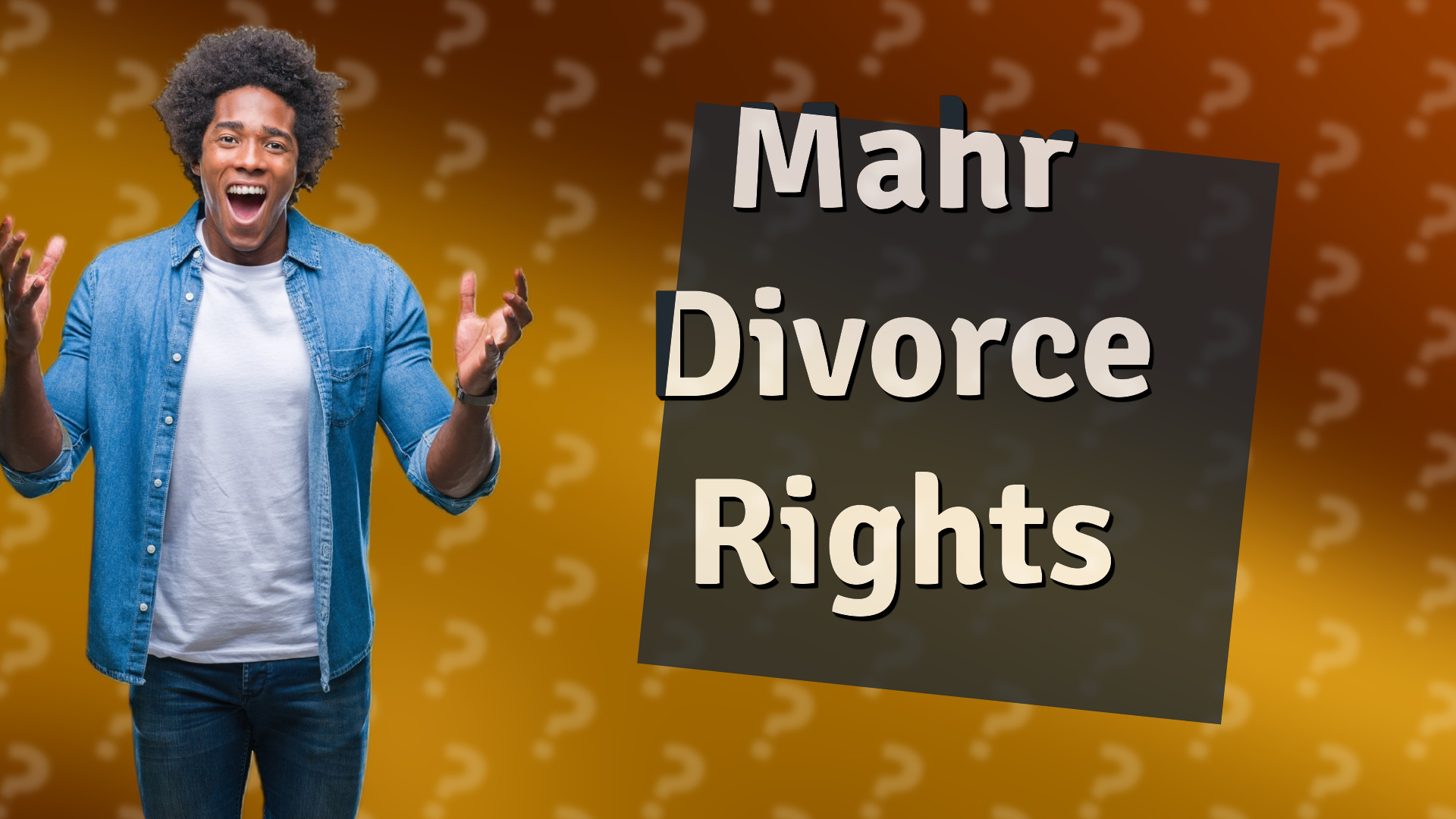 Mahr Divorce Rights