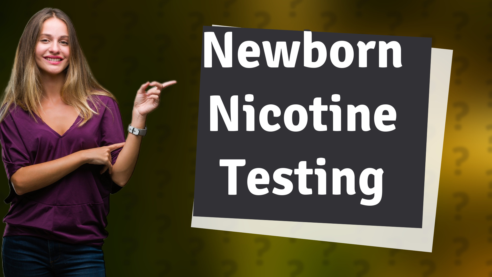 Newborn Nicotine Testing