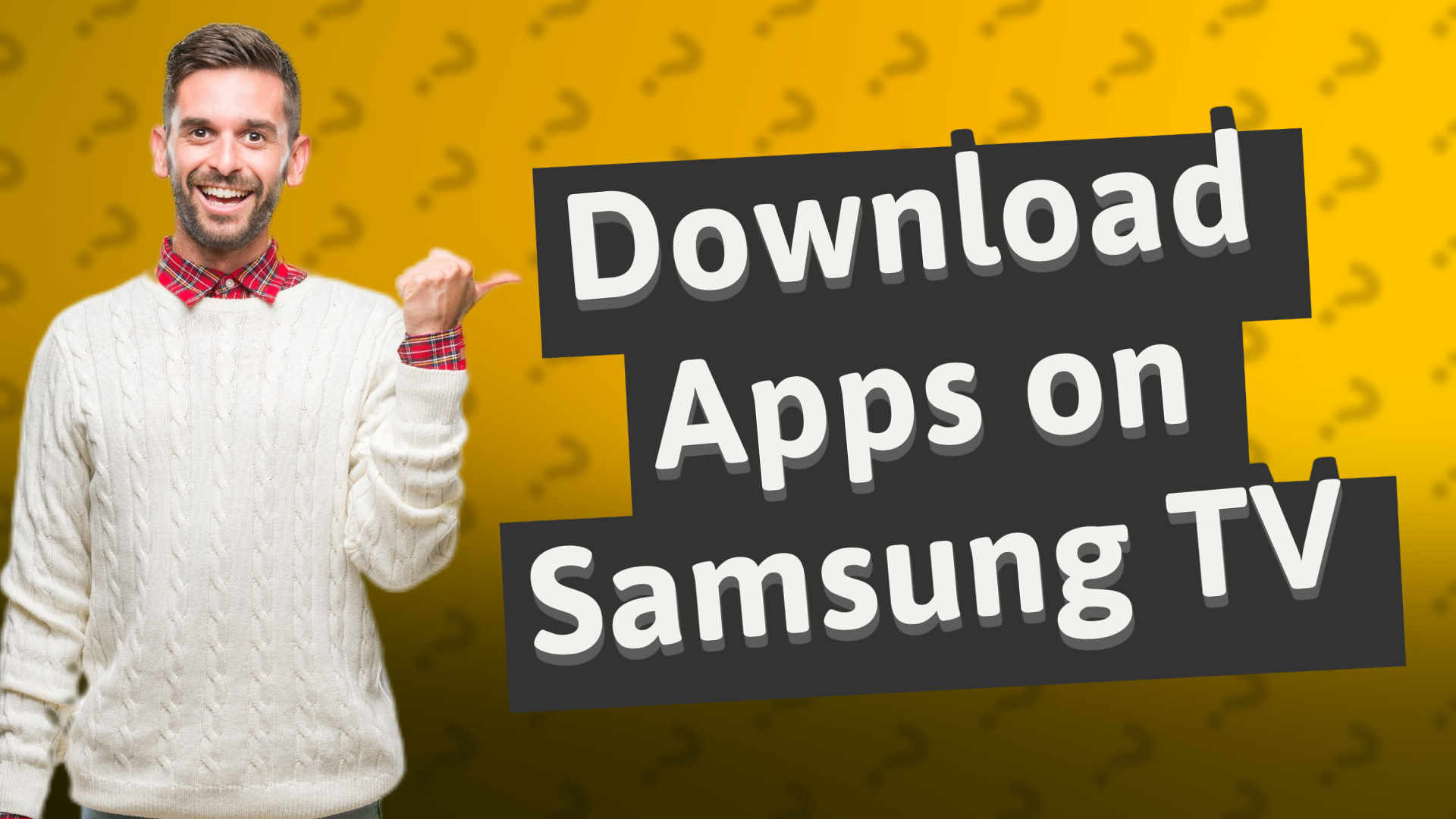 Download Apps on Samsung TV