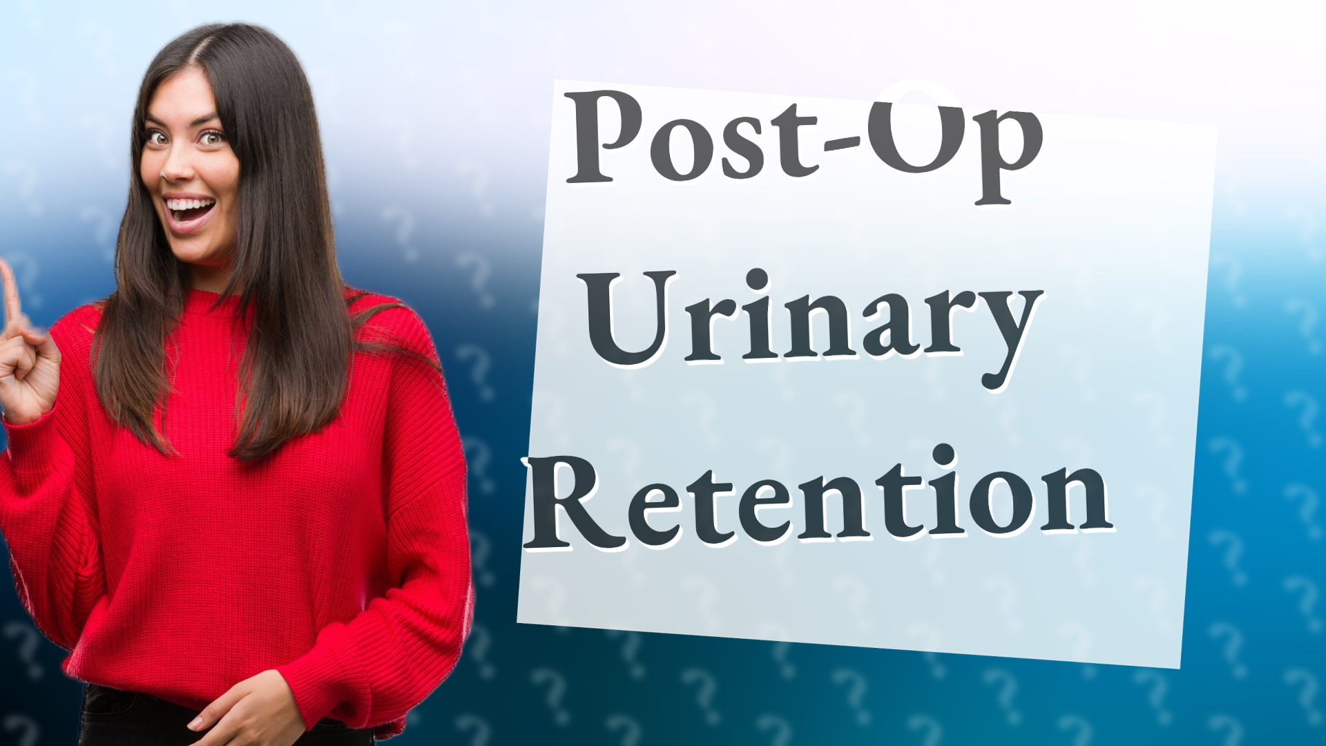 Post-Op Urinary Retention