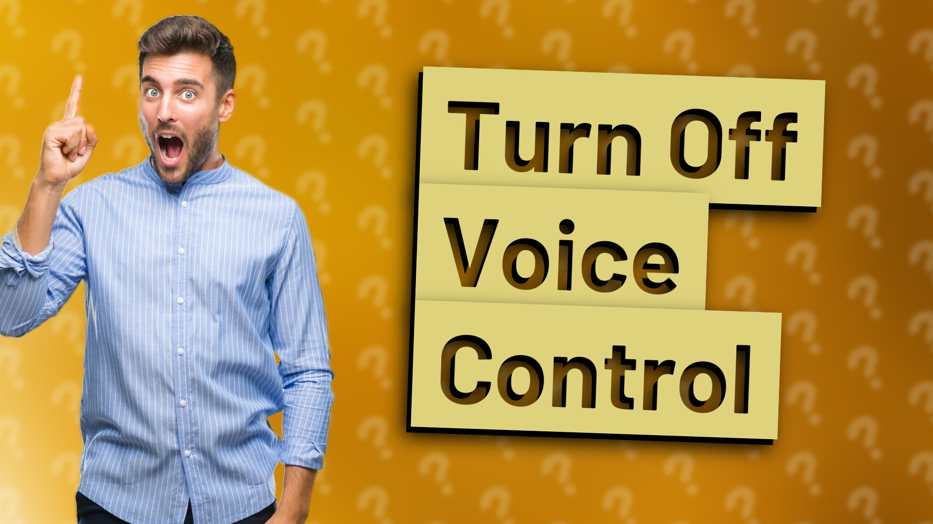 Turn Off Voice Control