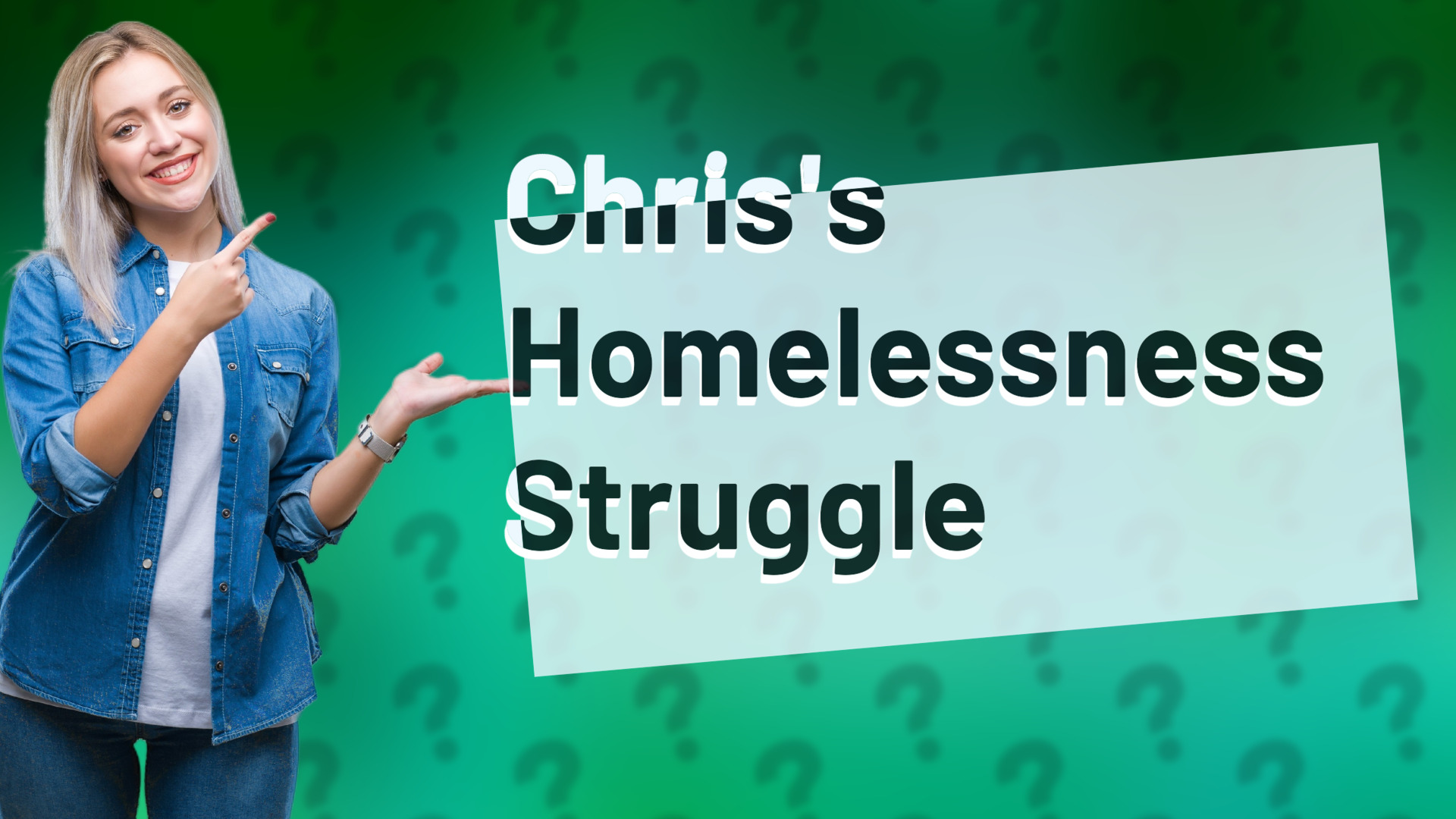 Chris's Homelessness Struggle