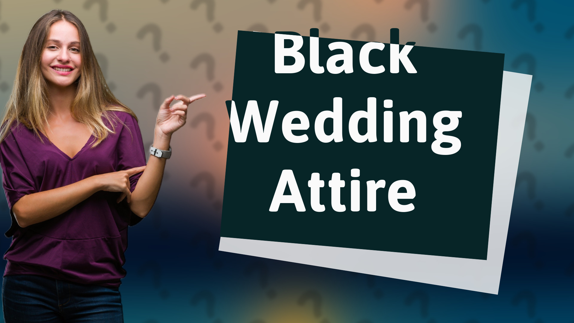 Black Wedding Attire