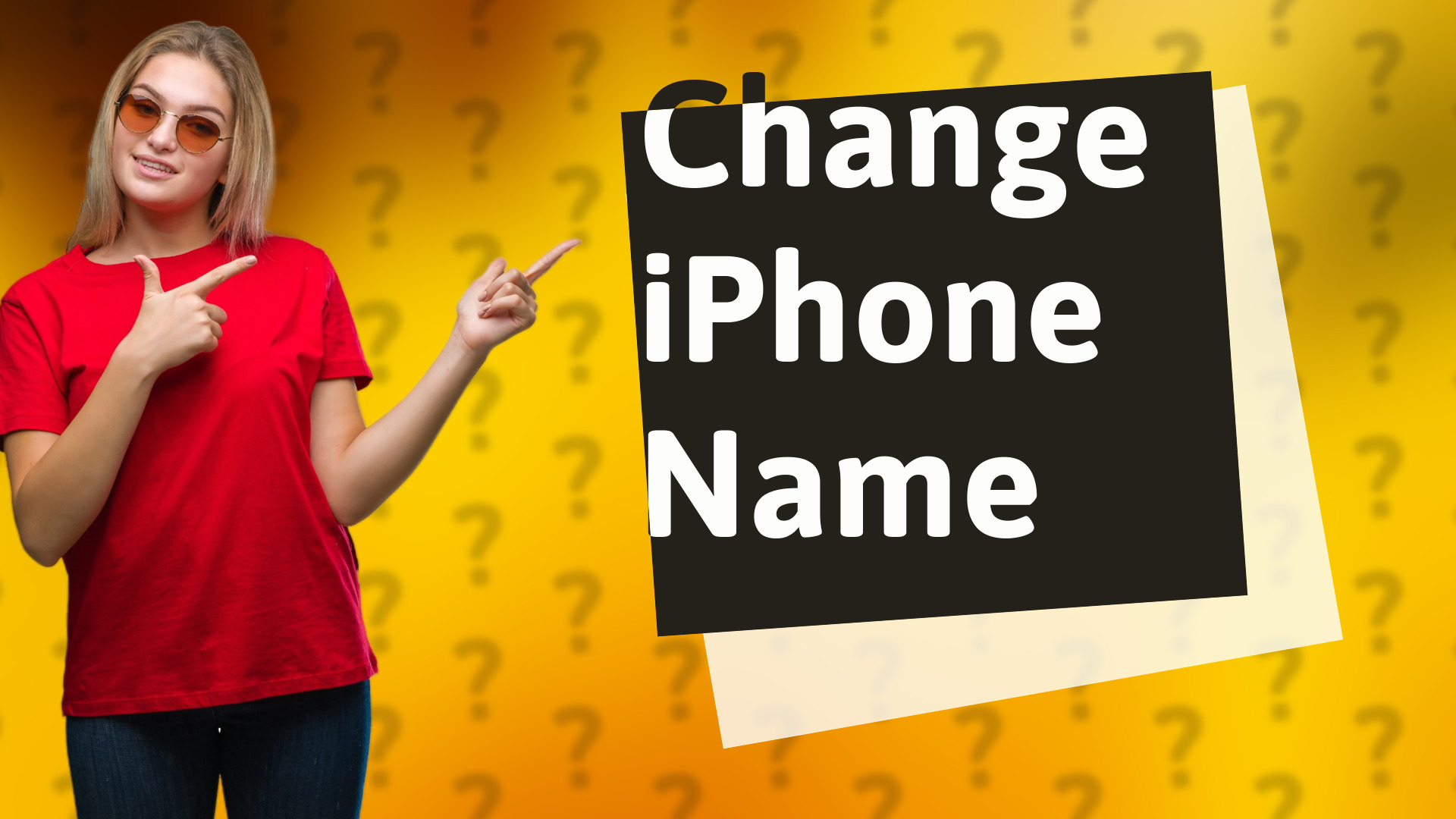 Change iPhone Name