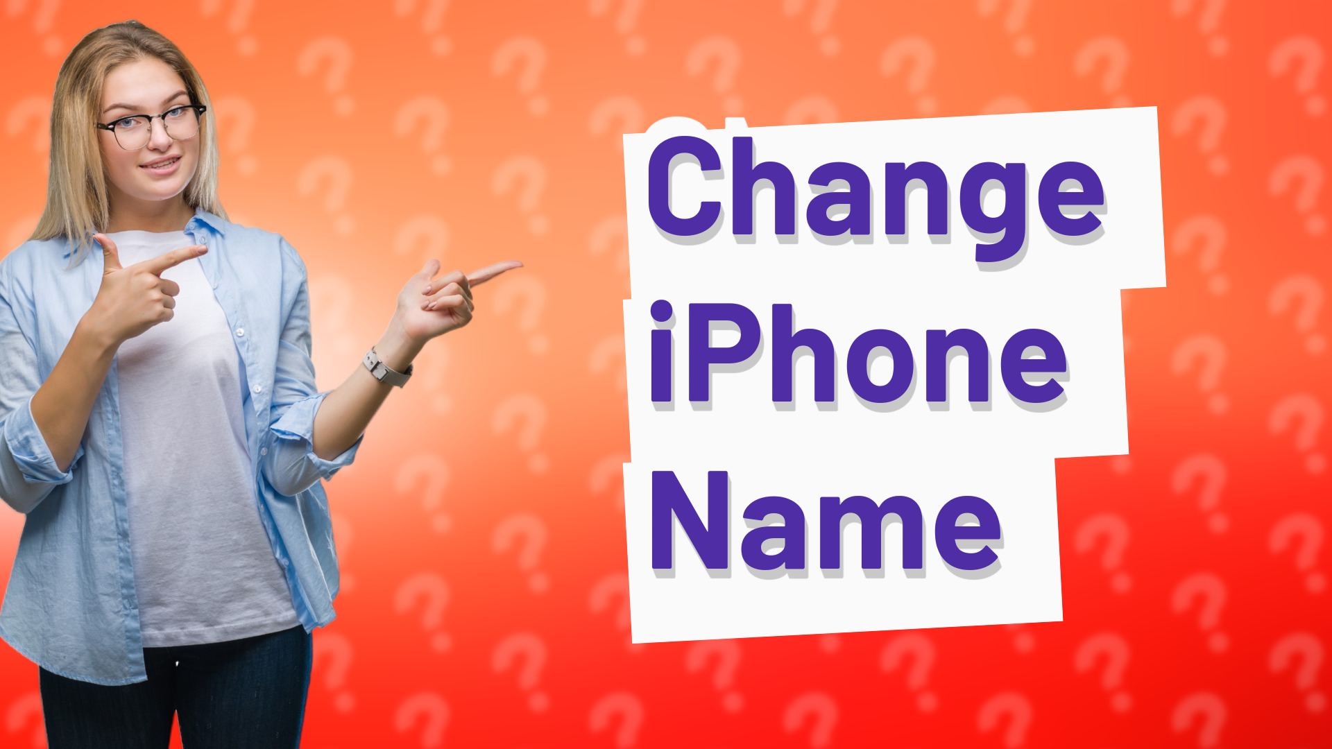 Change iPhone Name