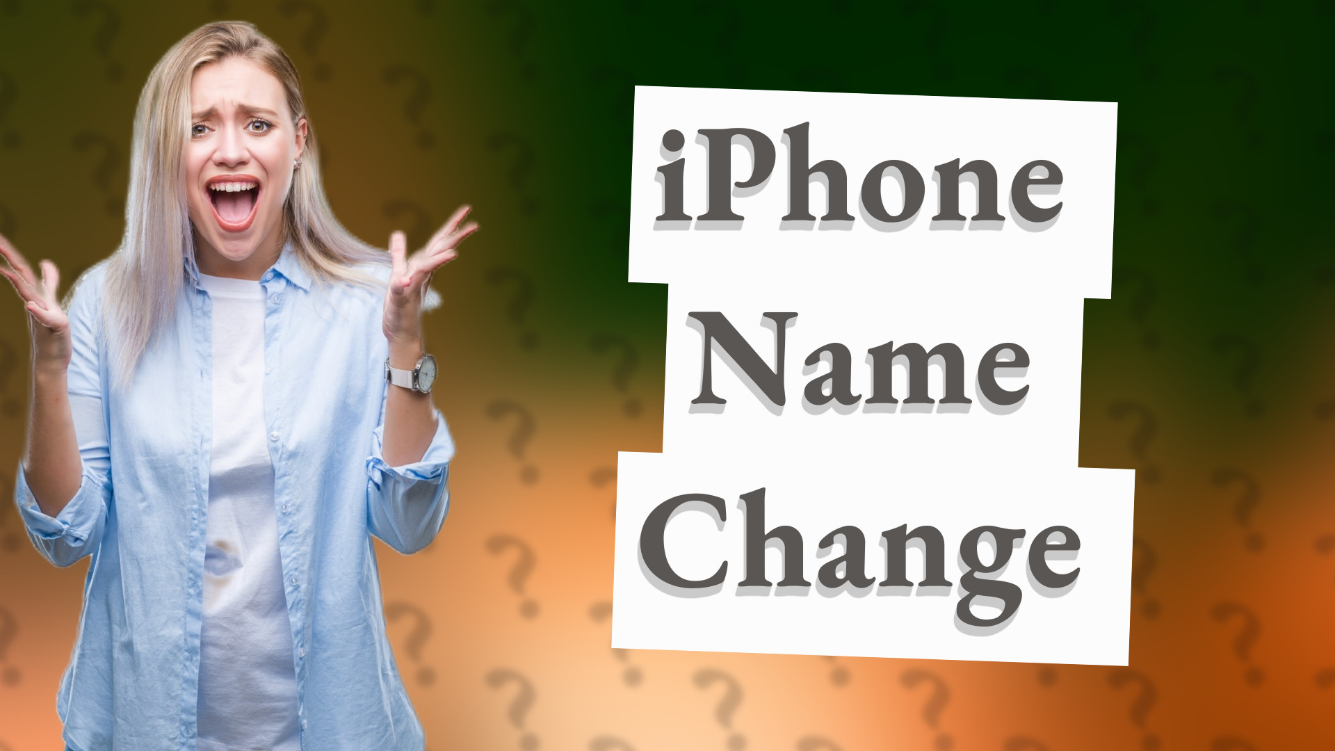iPhone Name Change