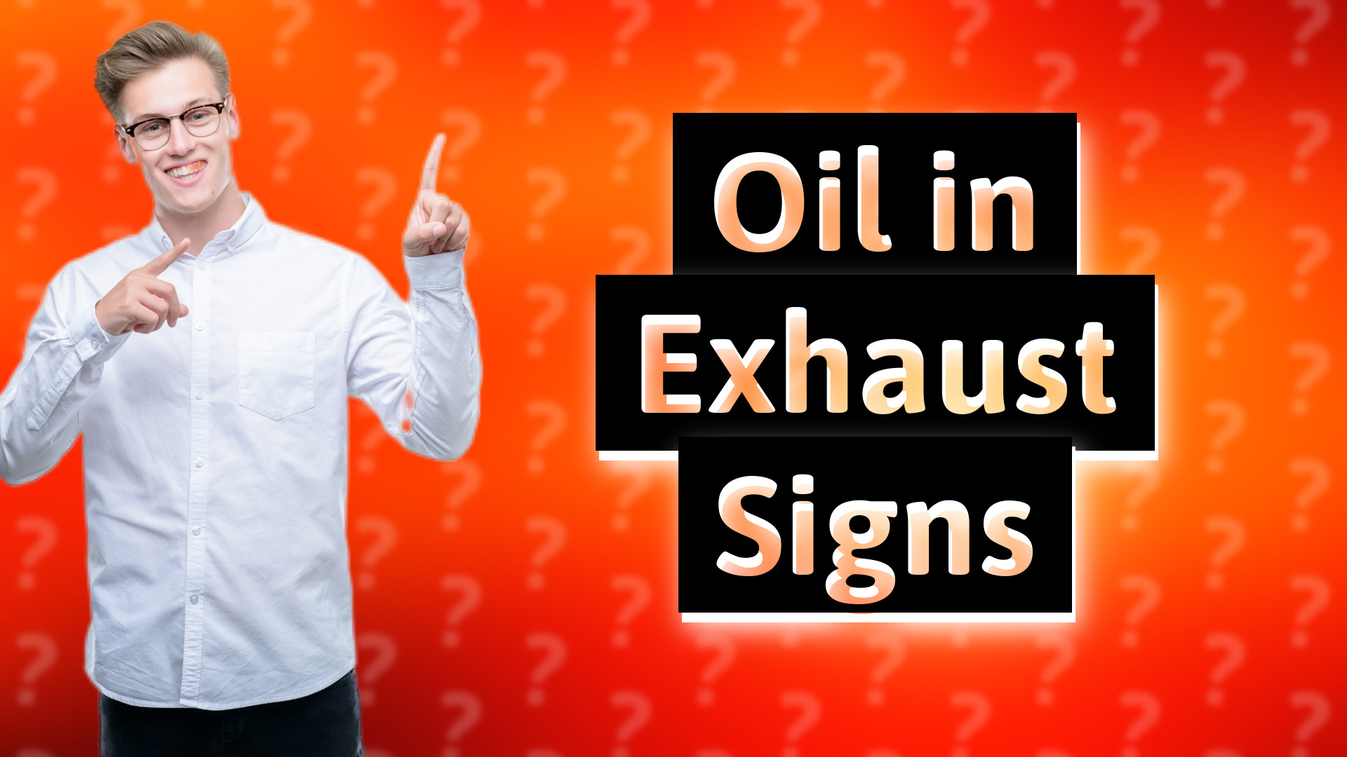 Oil in Exhaust Signs