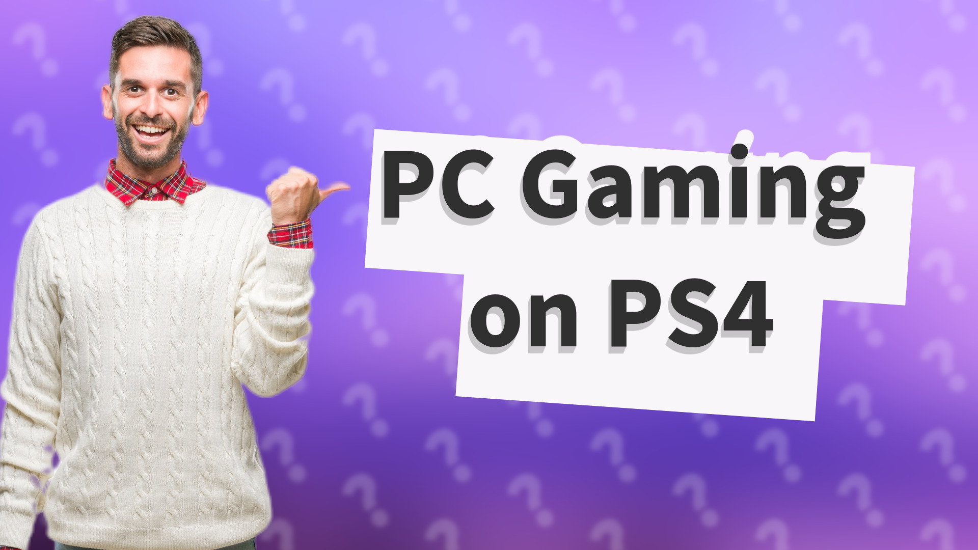 PC Gaming on PS4