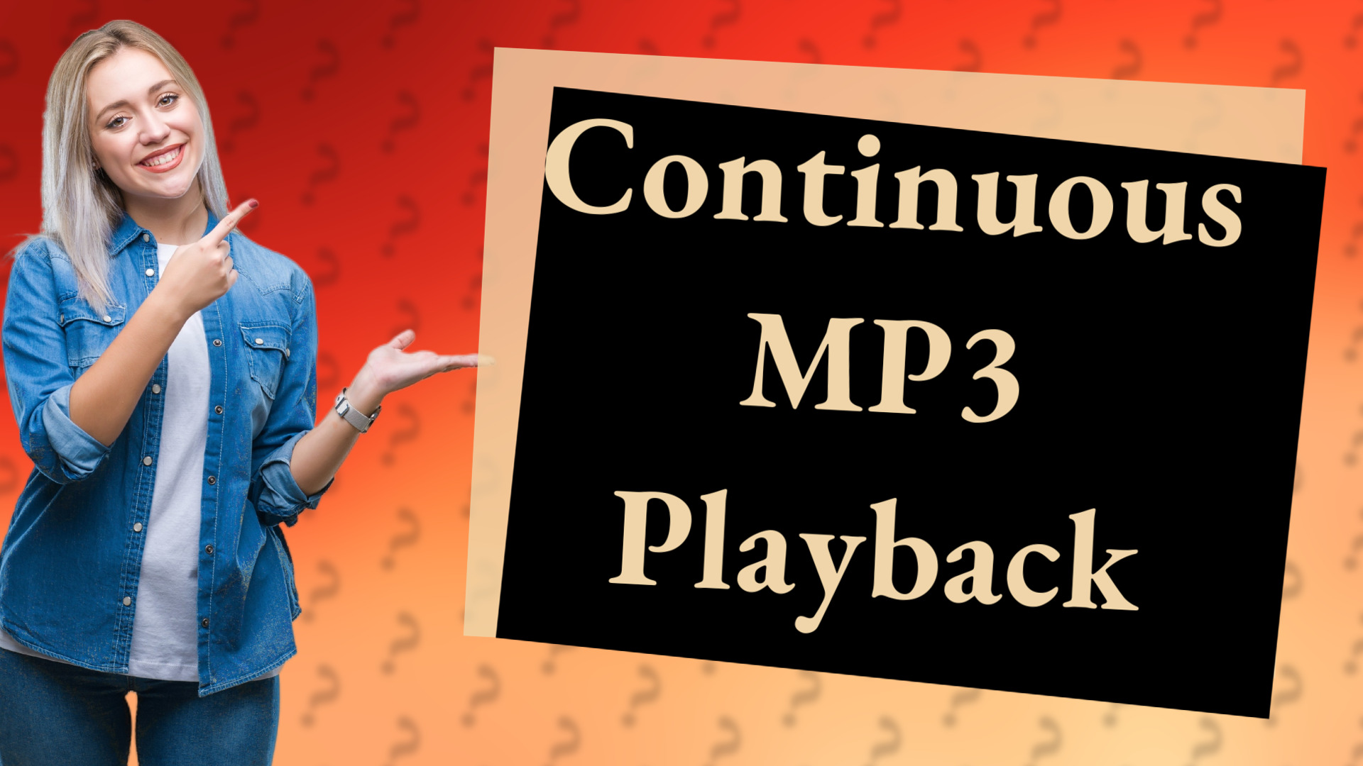 Continuous MP3 Playback