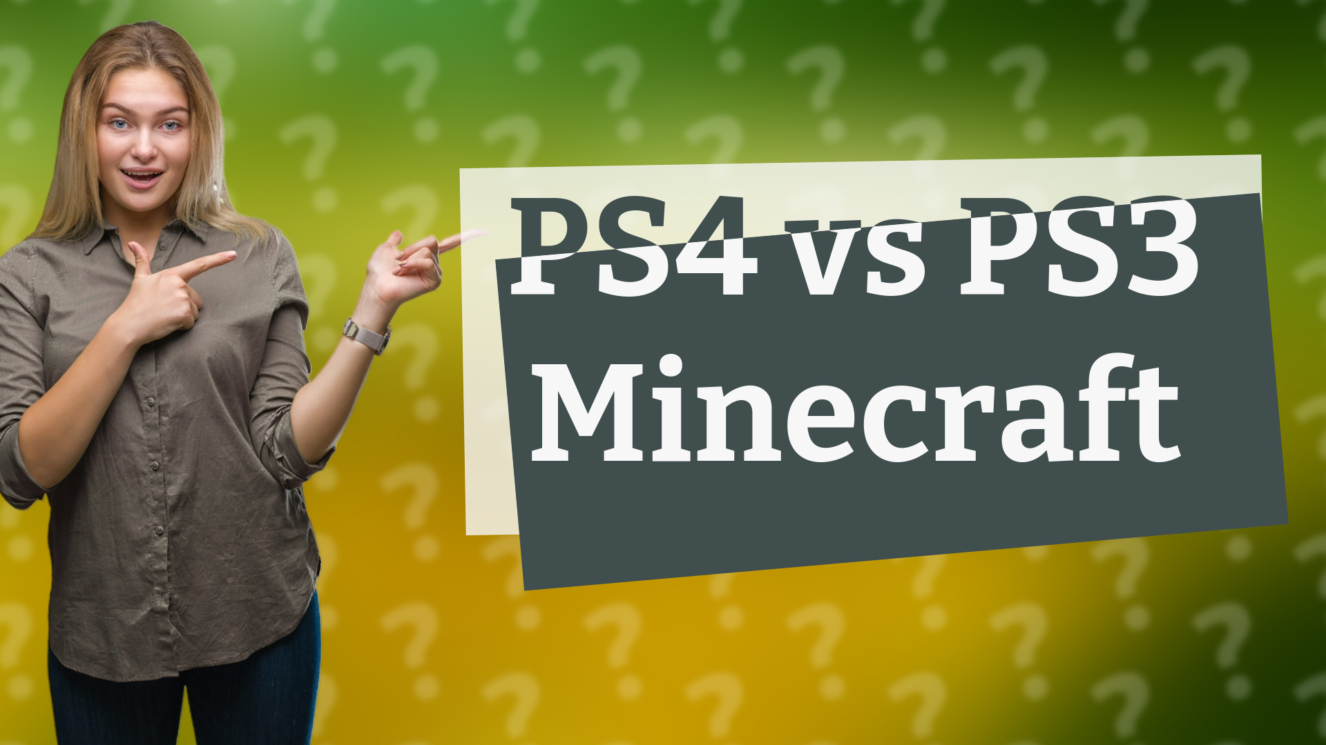 PS4 vs PS3 Minecraft