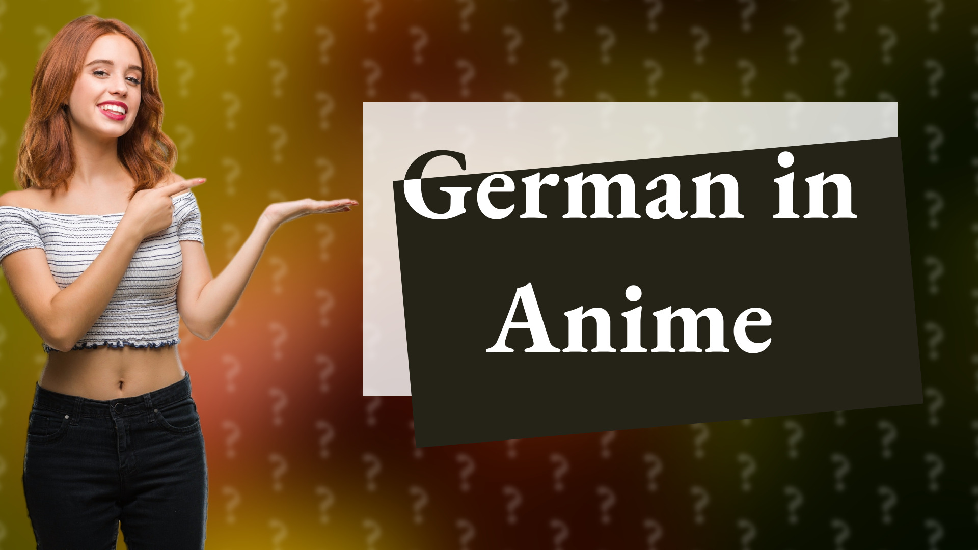 German in Anime