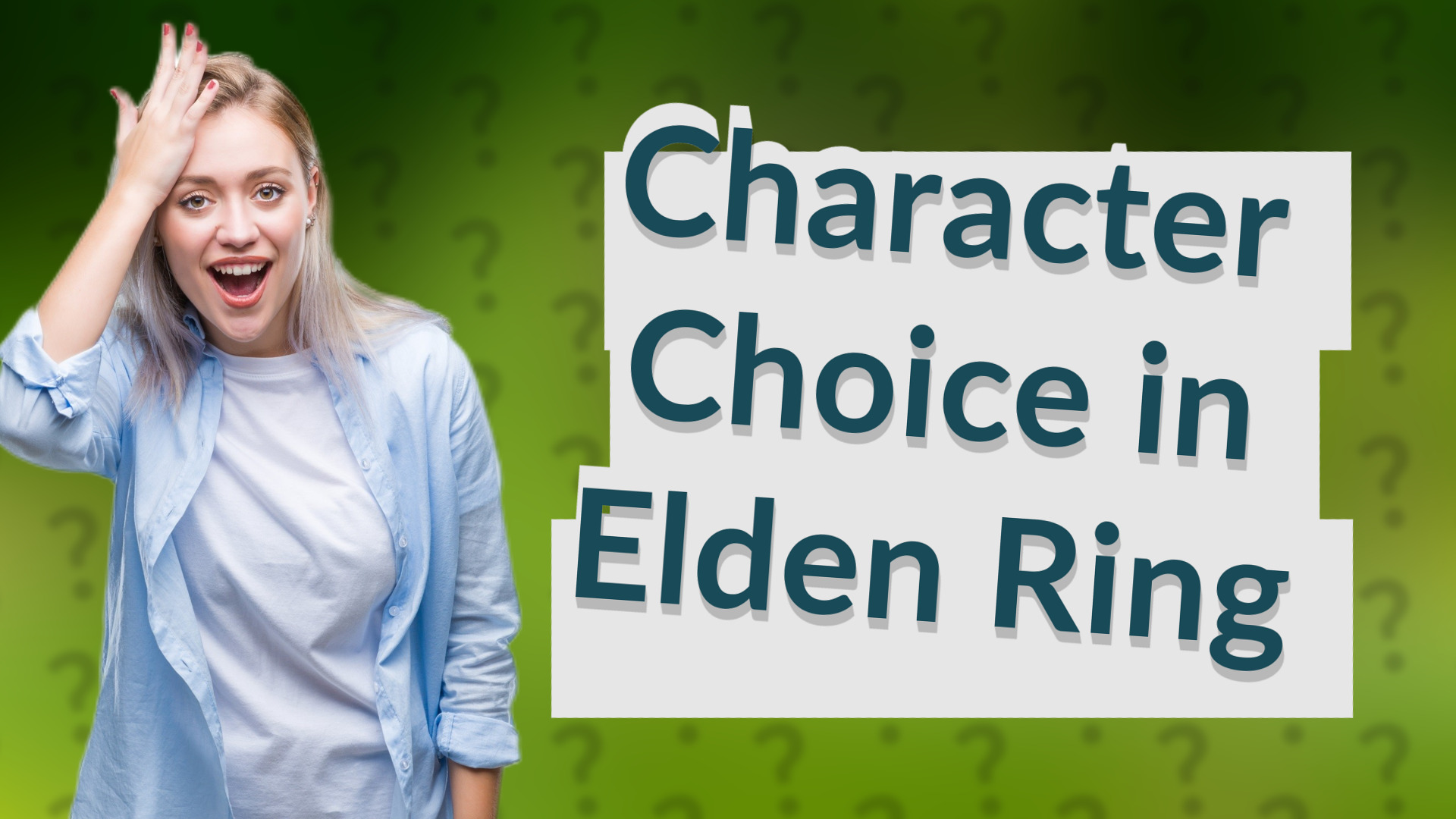 Character Choice in Elden Ring