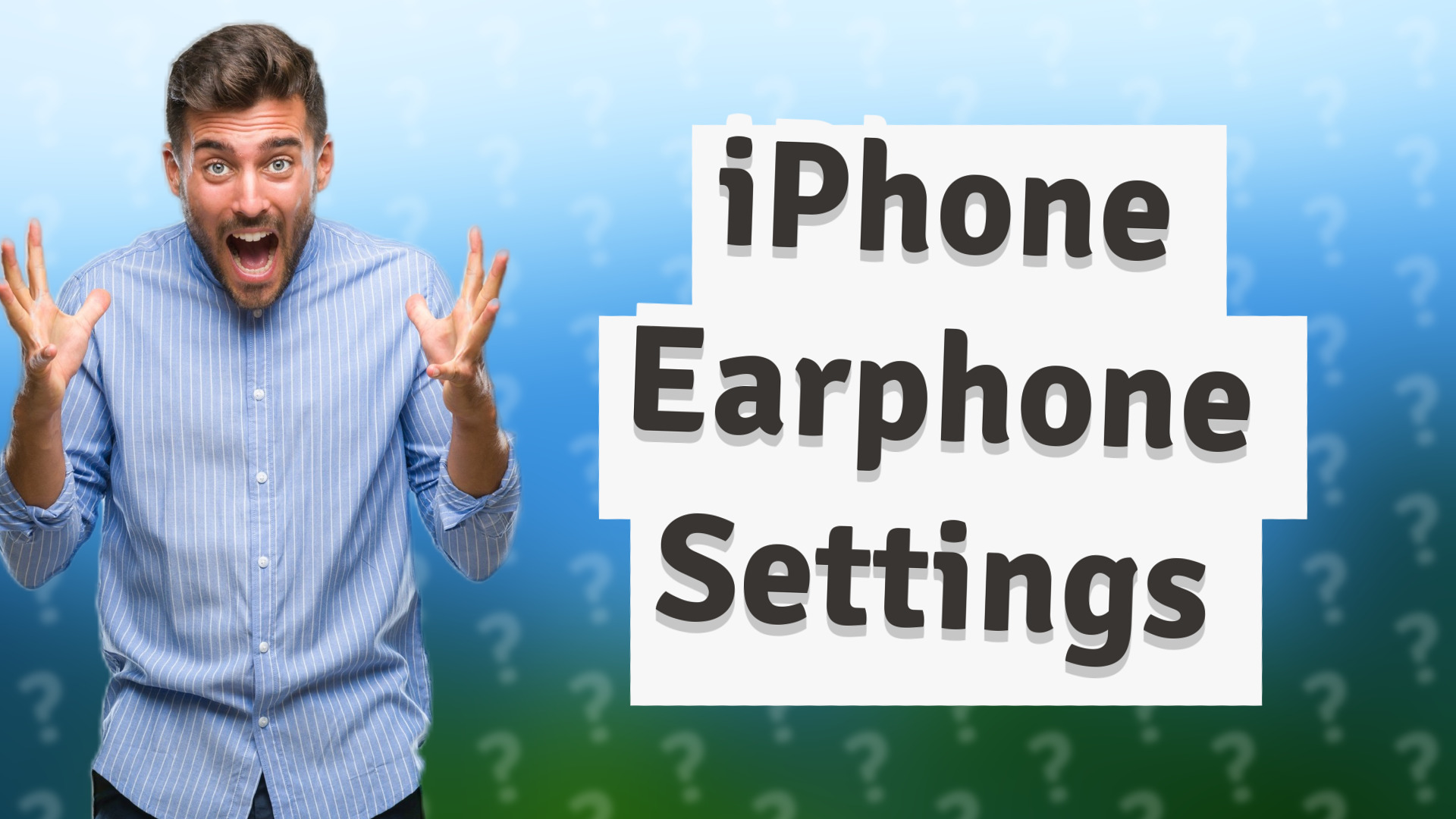 iPhone Earphone Settings