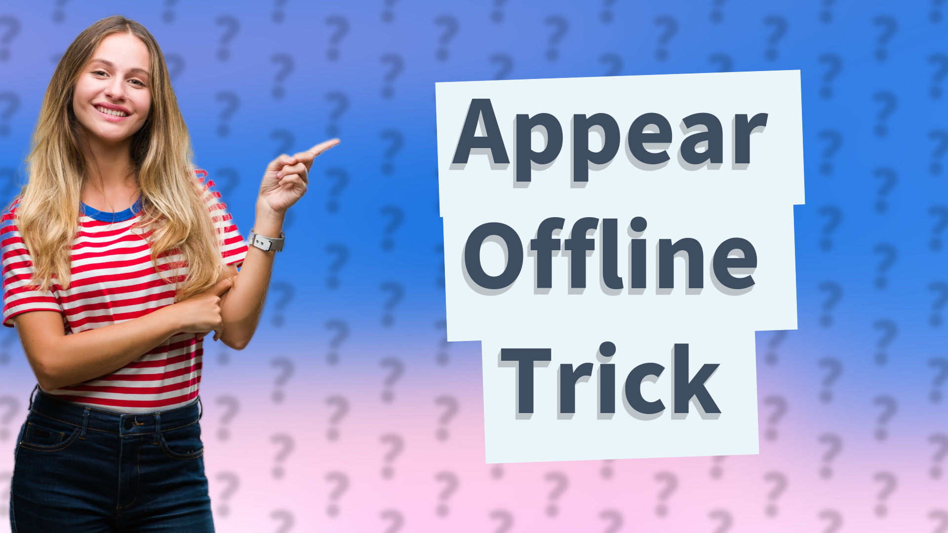 Appear Offline Trick