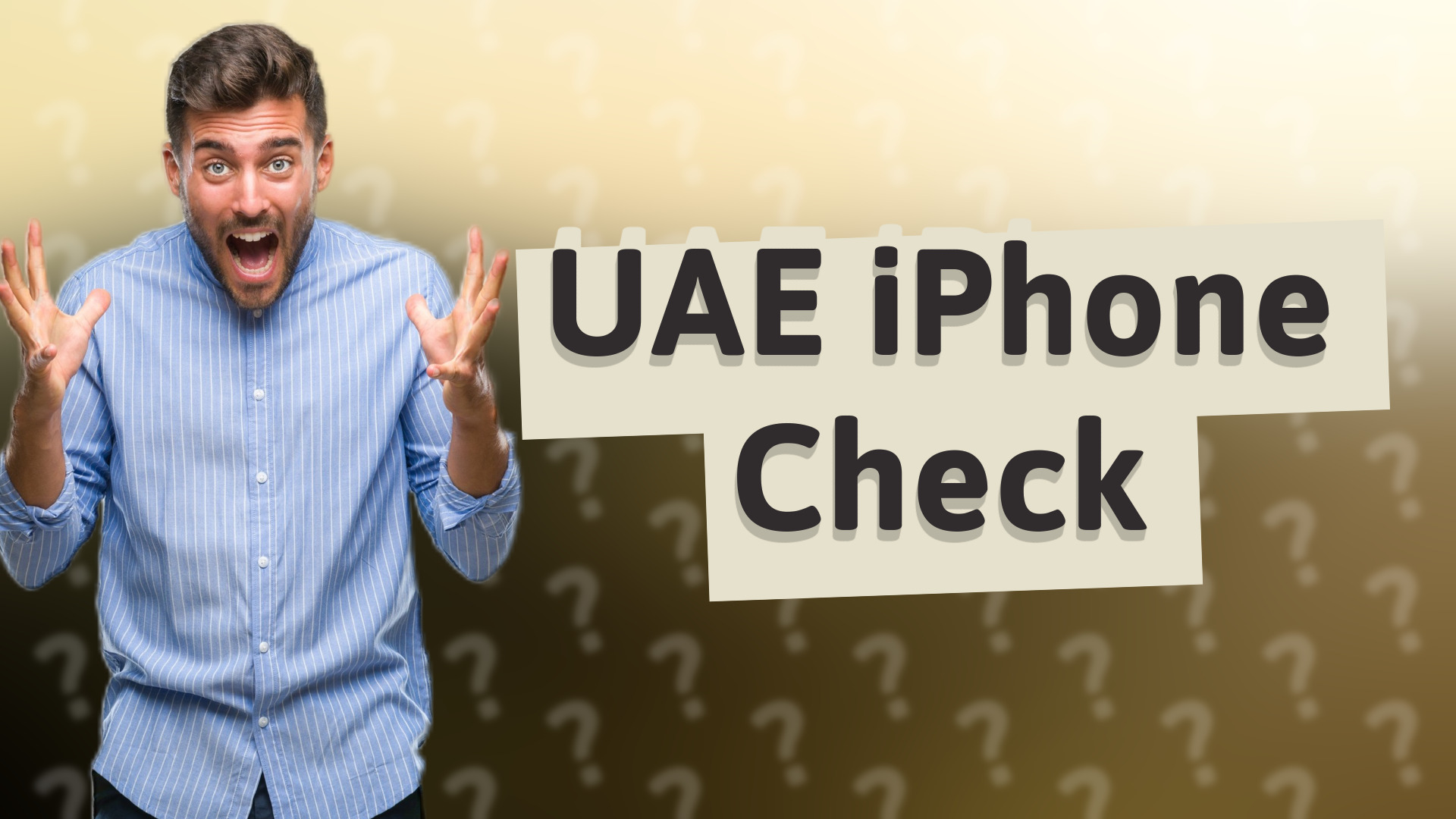 UAE iPhone Check