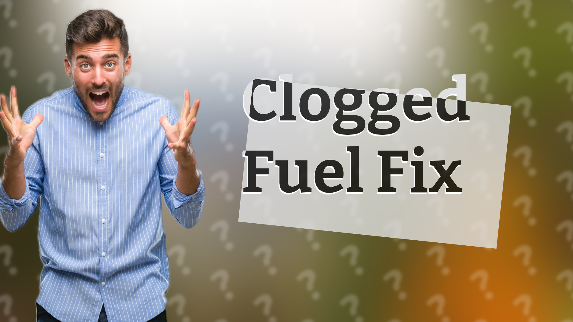Clogged Fuel Fix