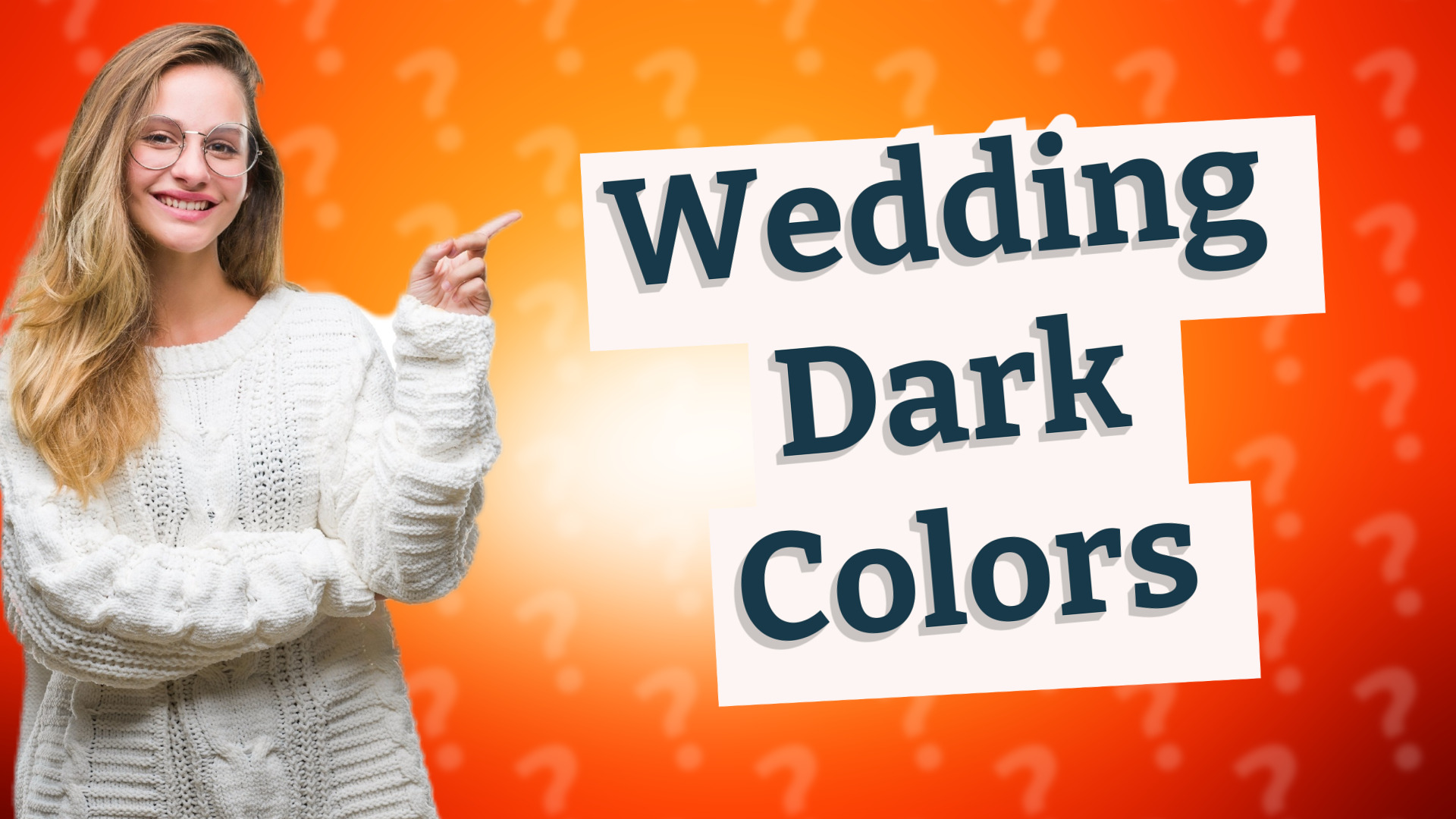 Wedding Dark Colors