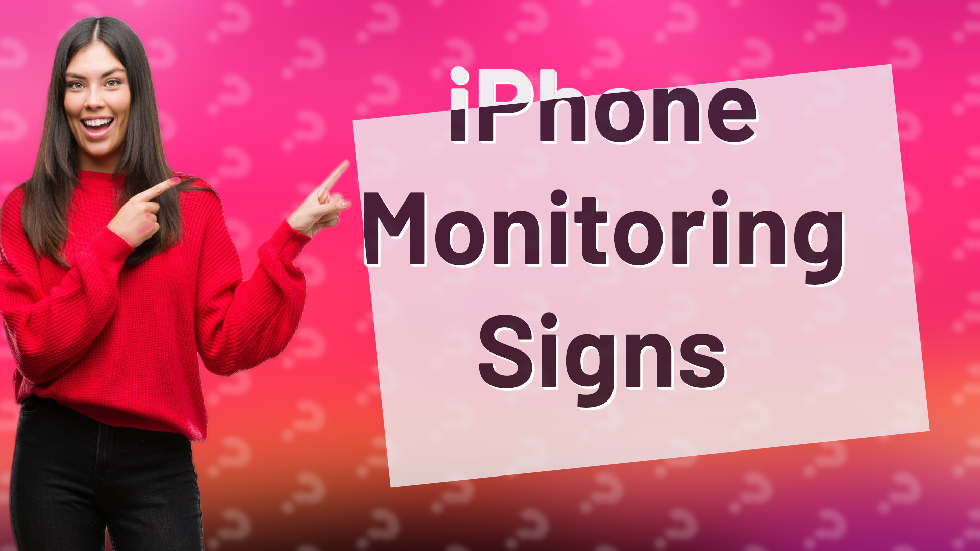 iPhone Monitoring Signs