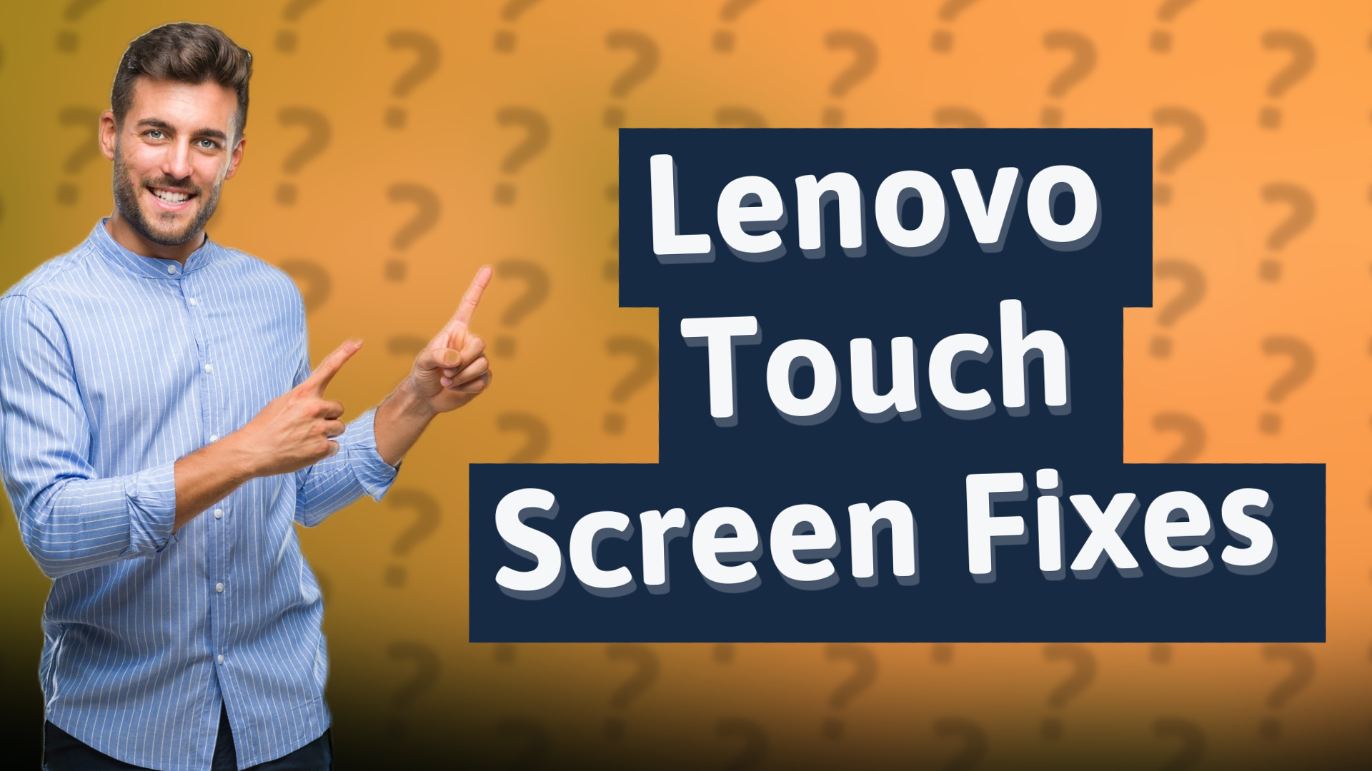 Lenovo Touch Screen Fixes