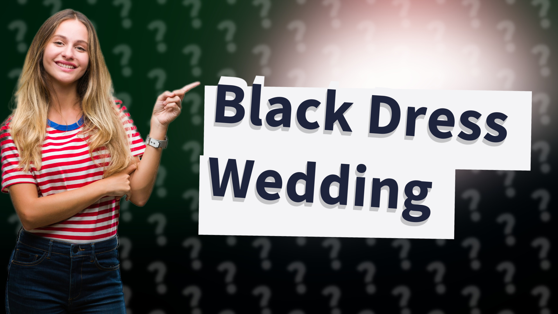 Black Dress Wedding