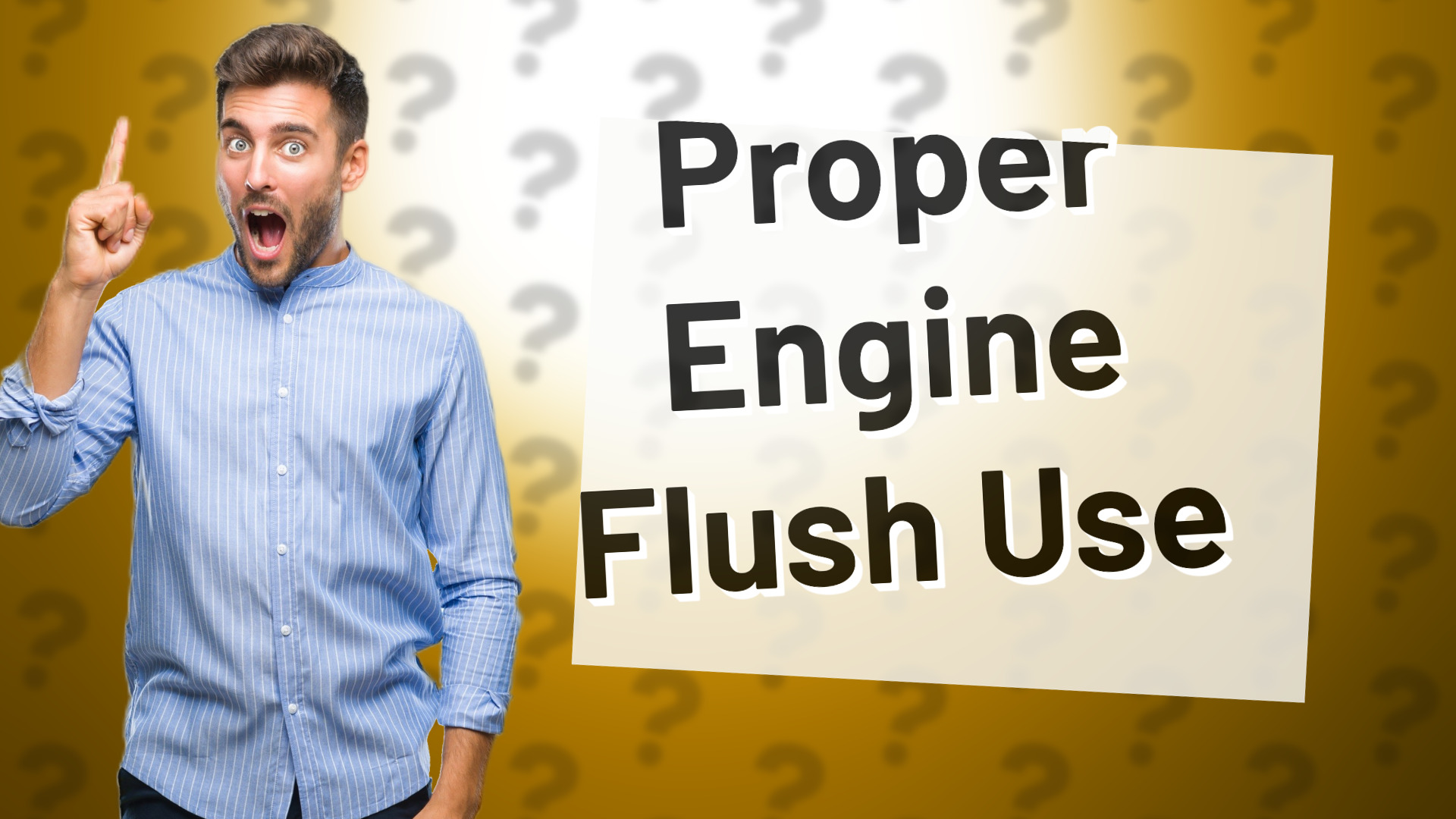 Proper Engine Flush Use