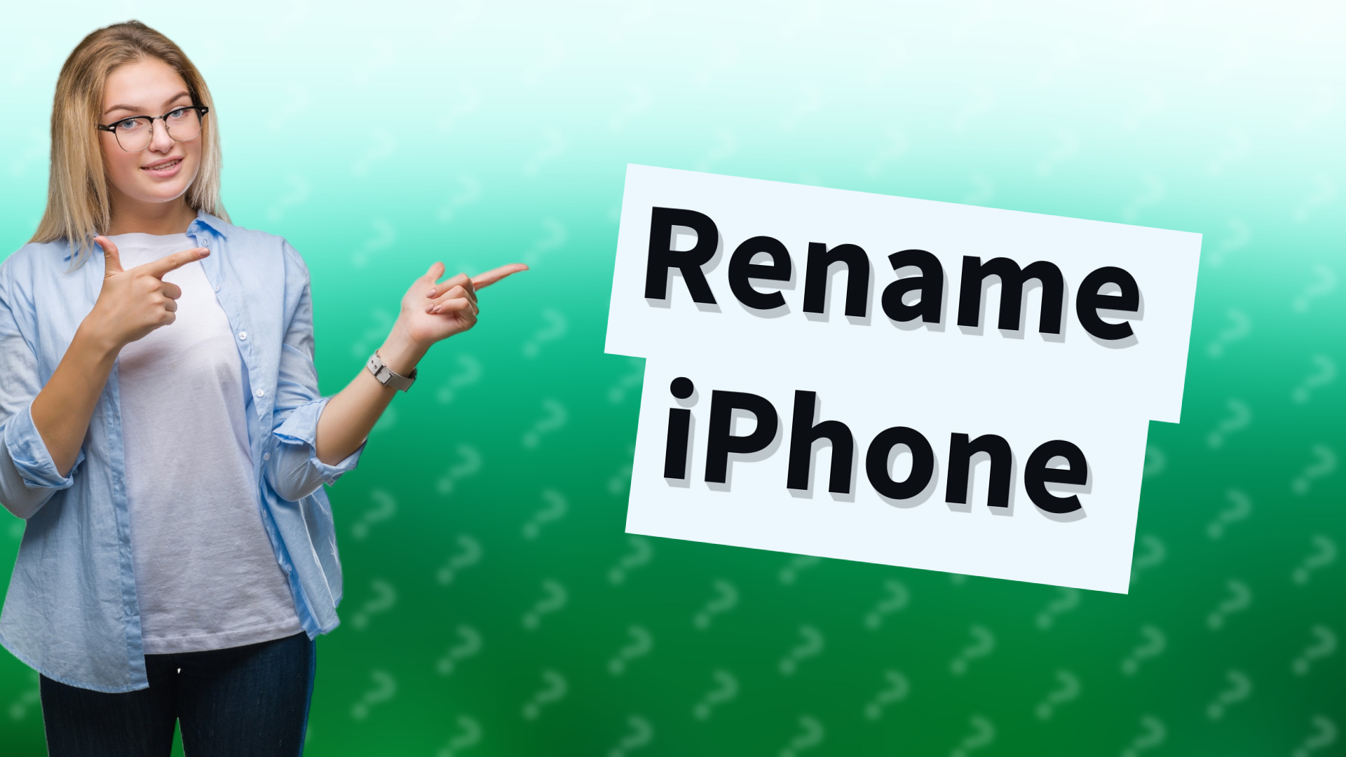 Rename iPhone