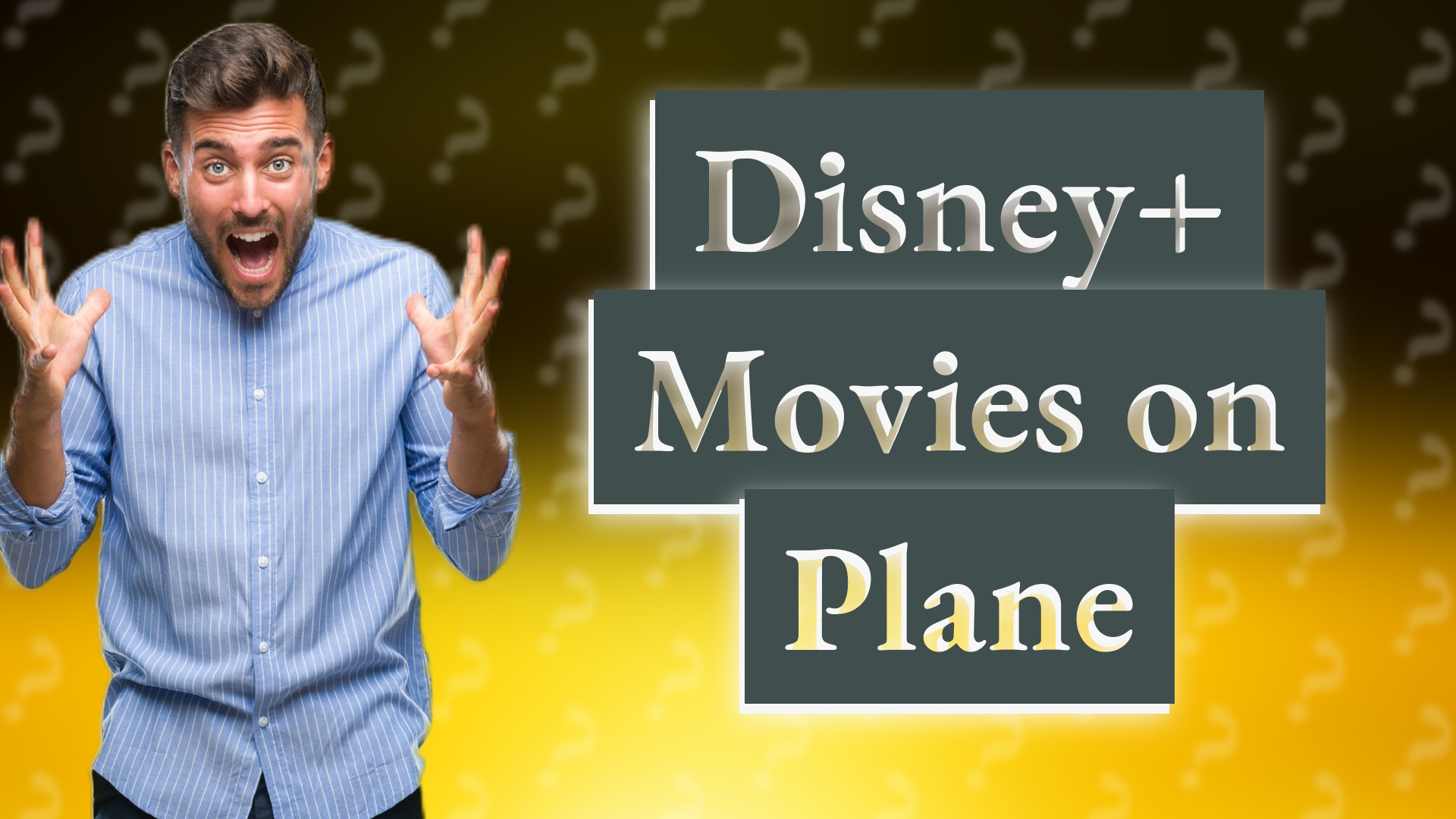 Disney+ Movies on Plane