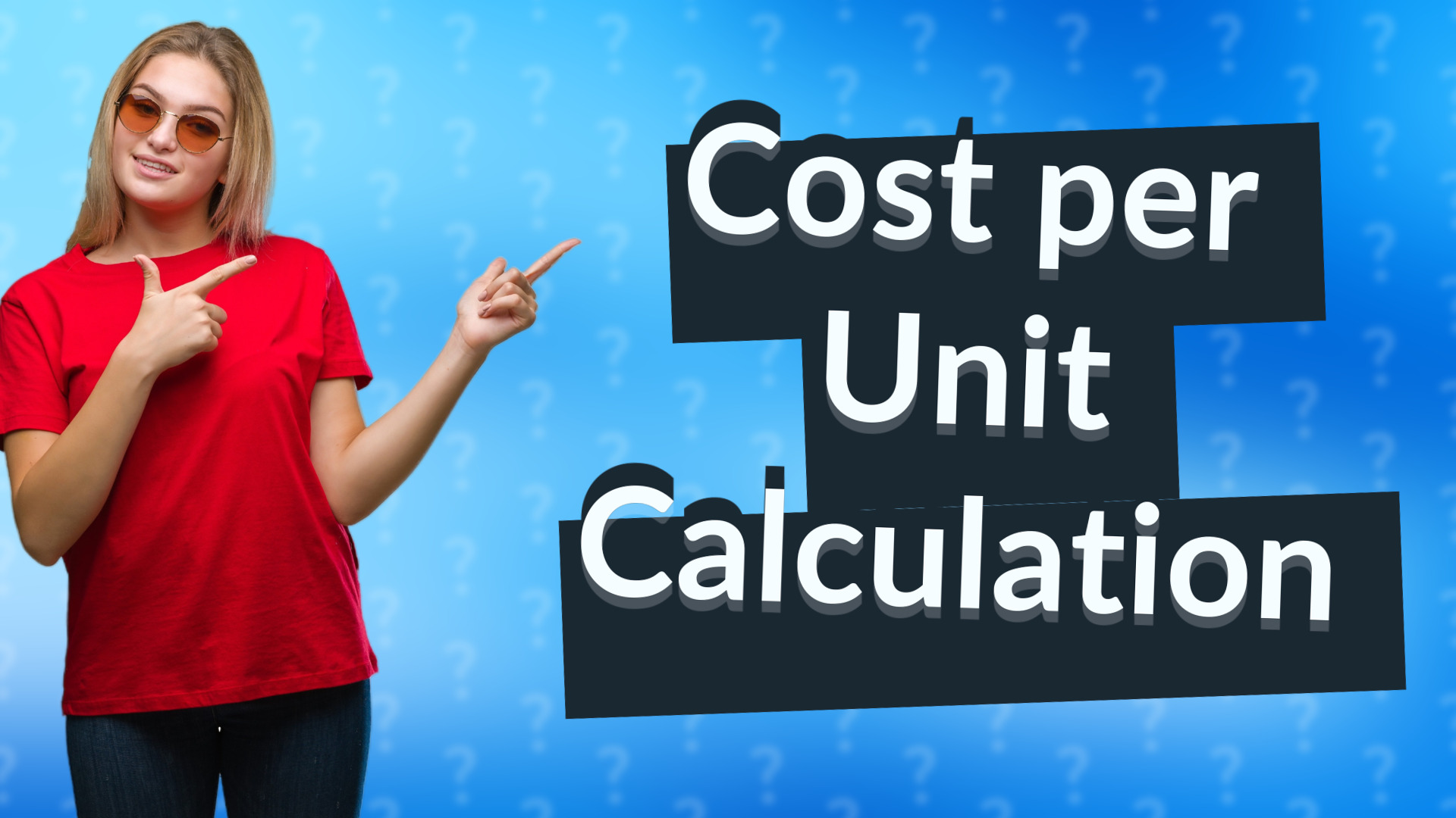 Cost per Unit Calculation