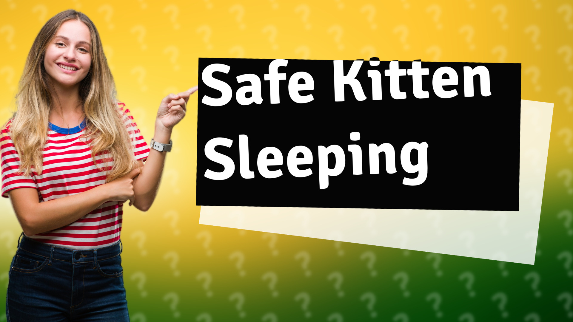 Safe Kitten Sleeping