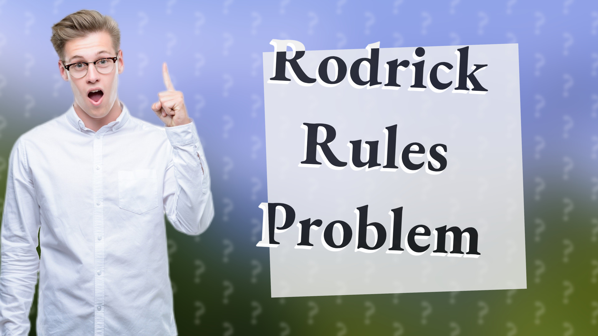 Rodrick Rules Problem