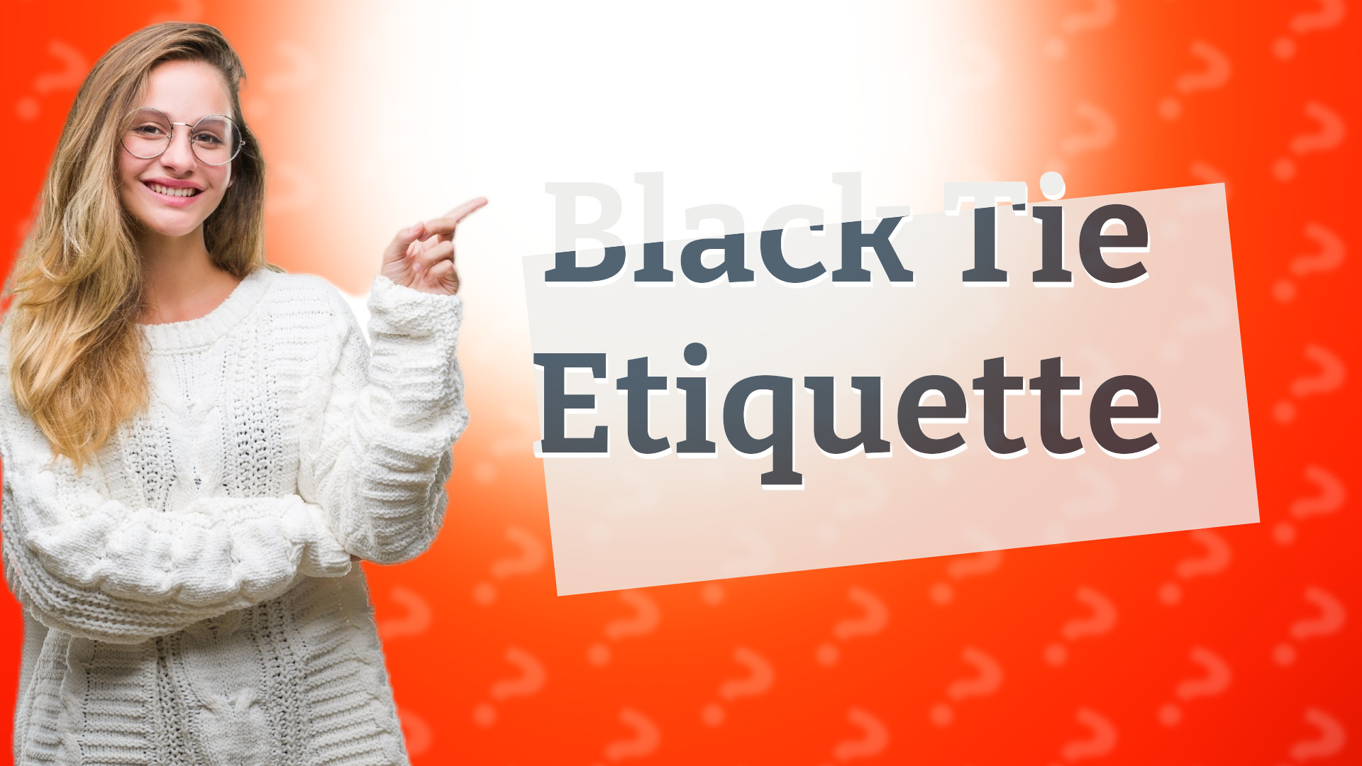 Black Tie Etiquette