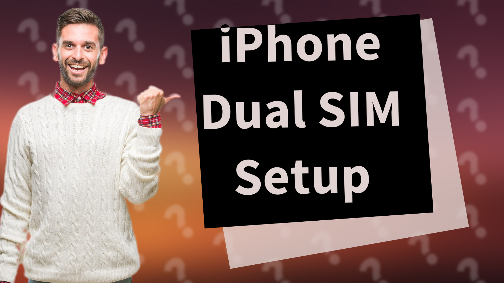 iPhone Dual SIM Setup
