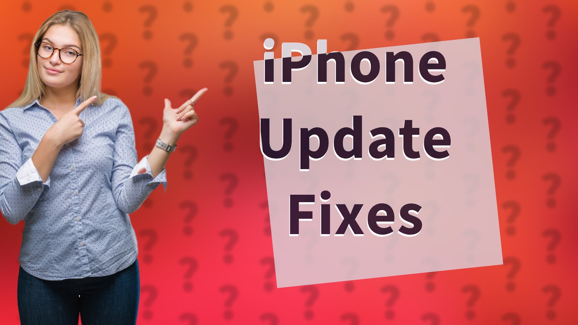 iPhone Update Fixes