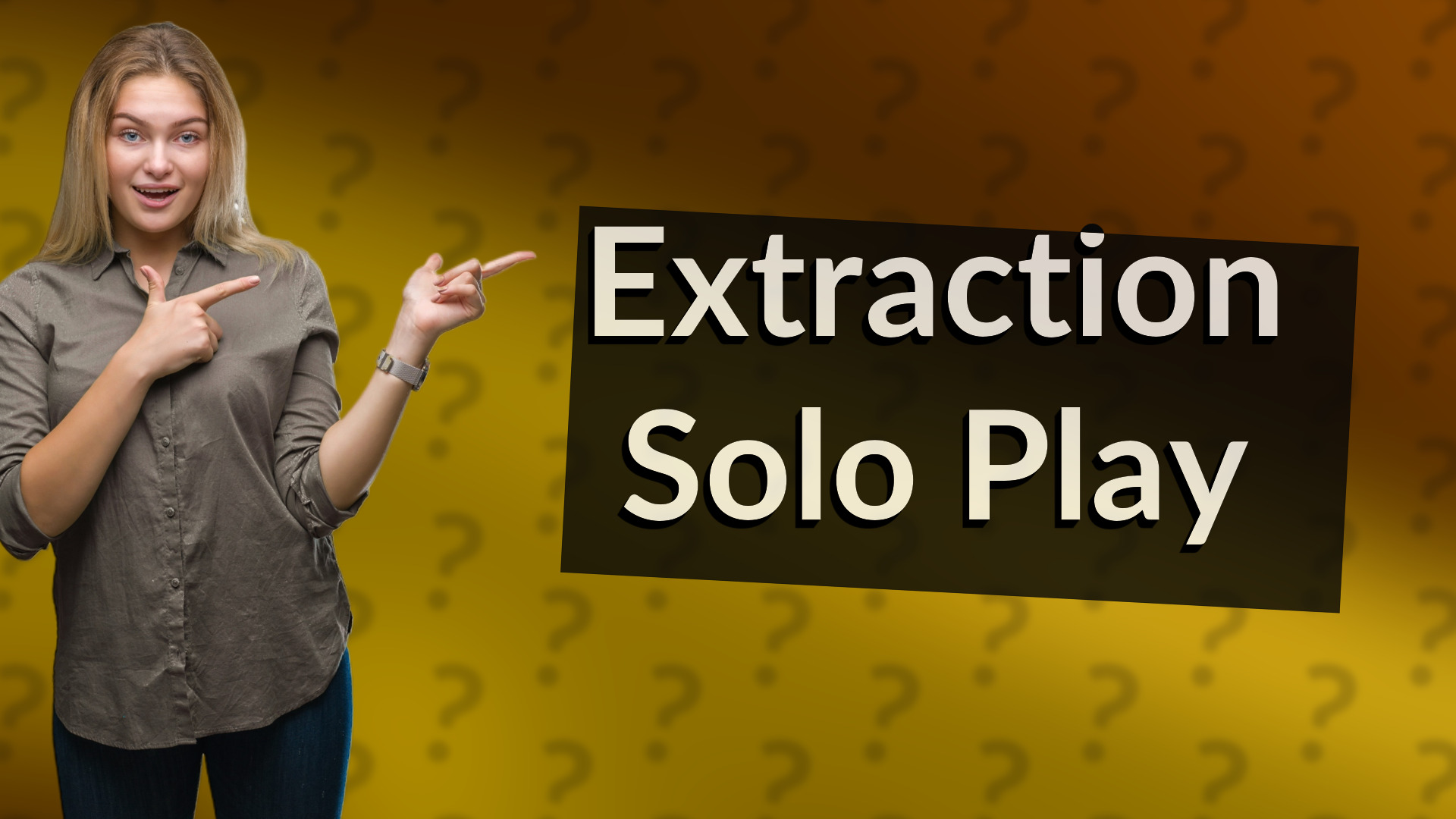 Extraction Solo Play