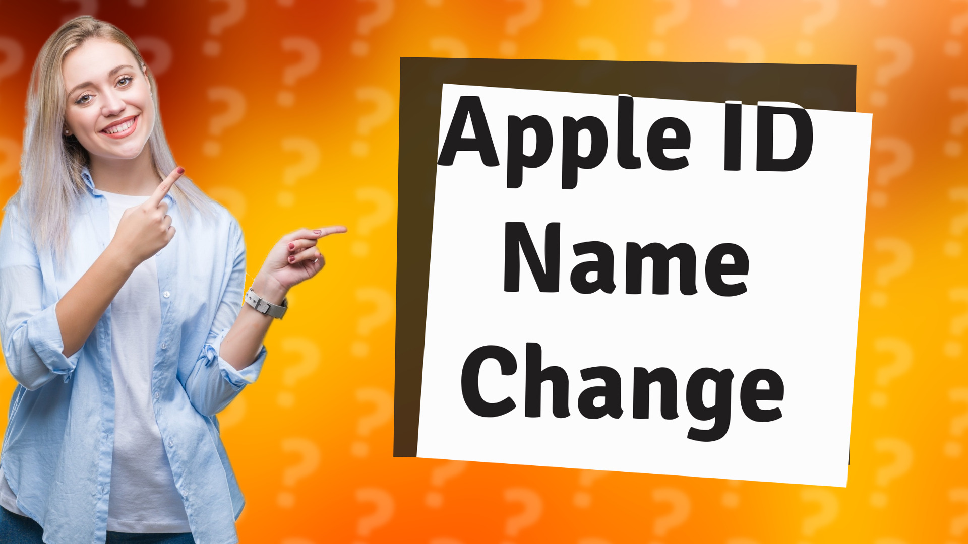 Apple ID Name Change
