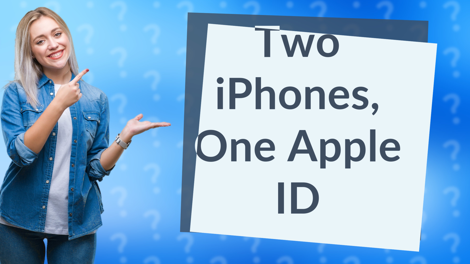 Two iPhones, One Apple ID