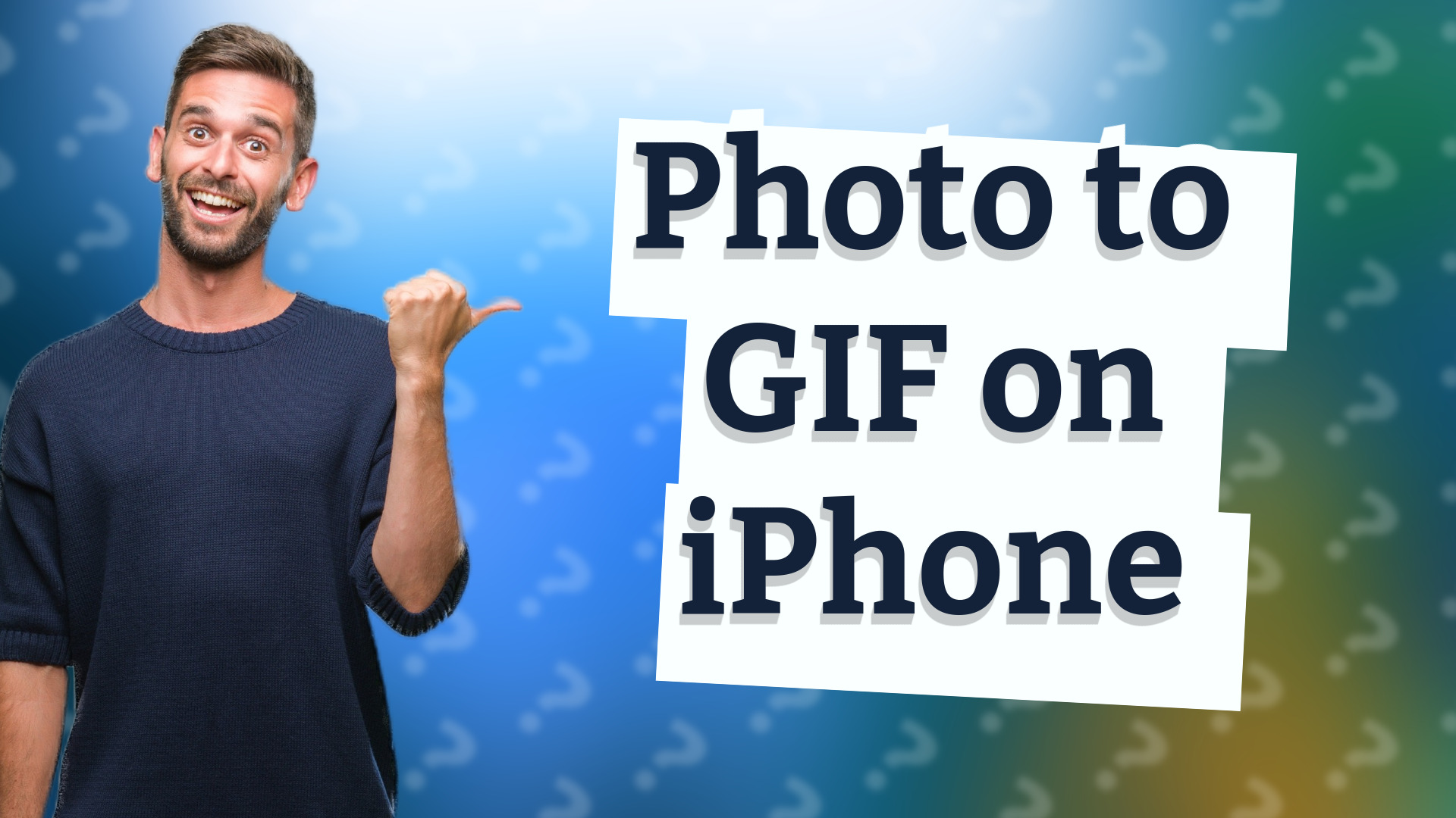 Photo to GIF on iPhone