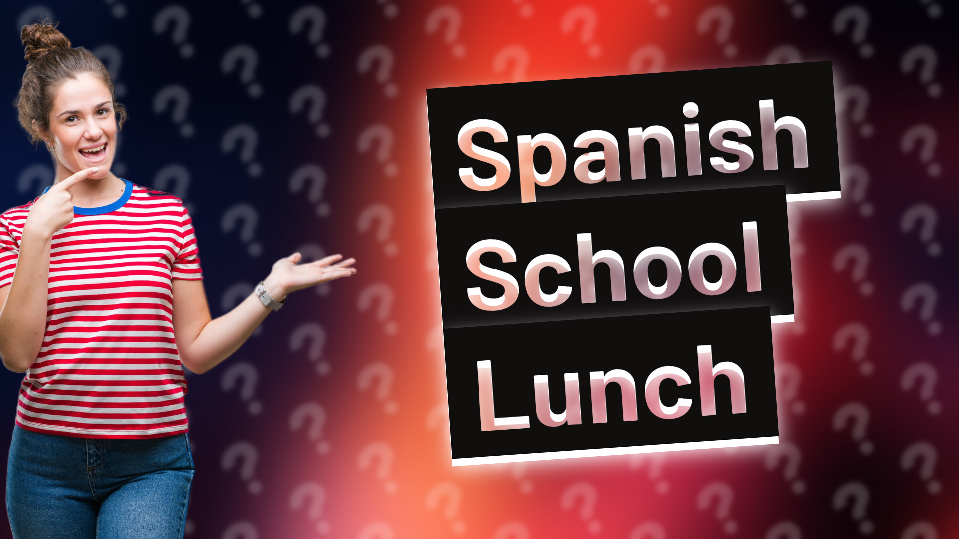 Spanish School Lunch