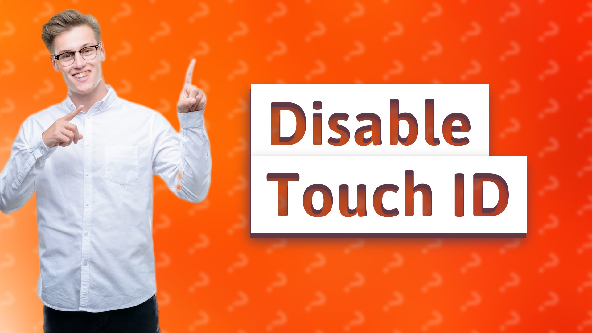 Disable Touch ID