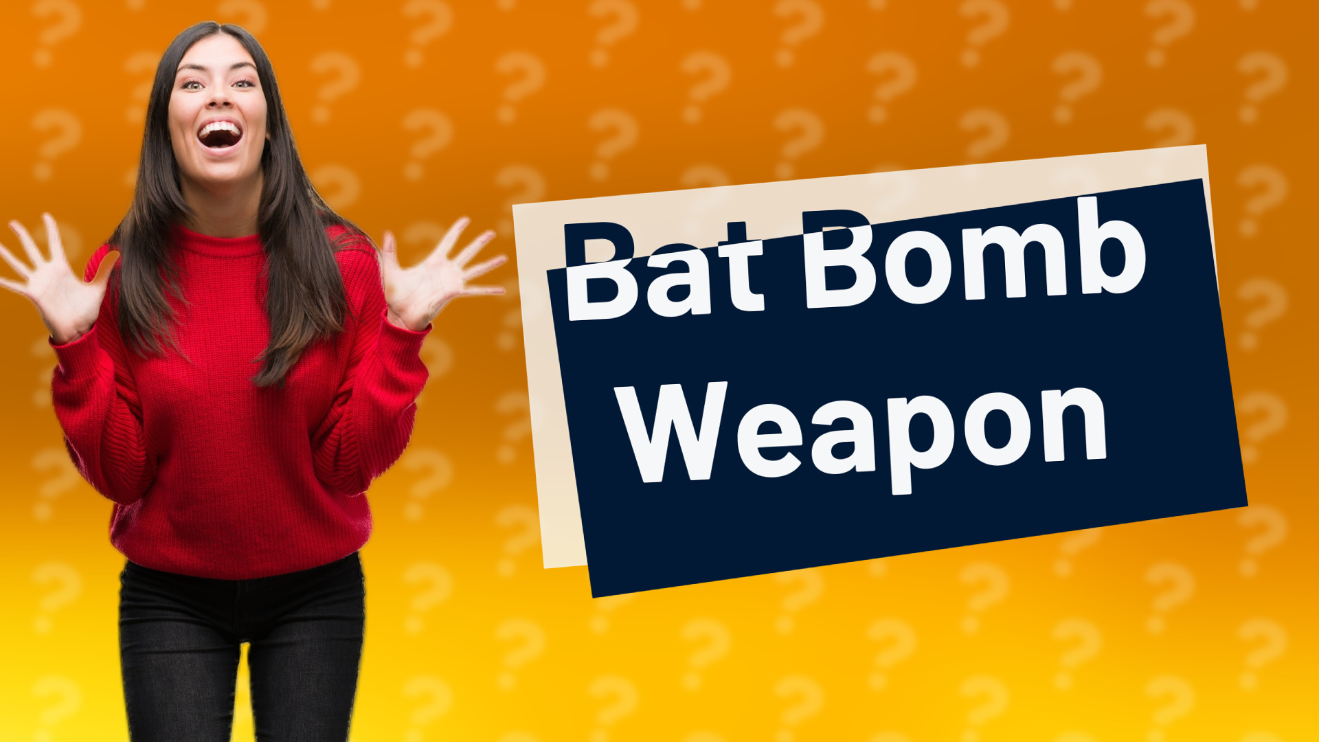 Bat Bomb Weapon