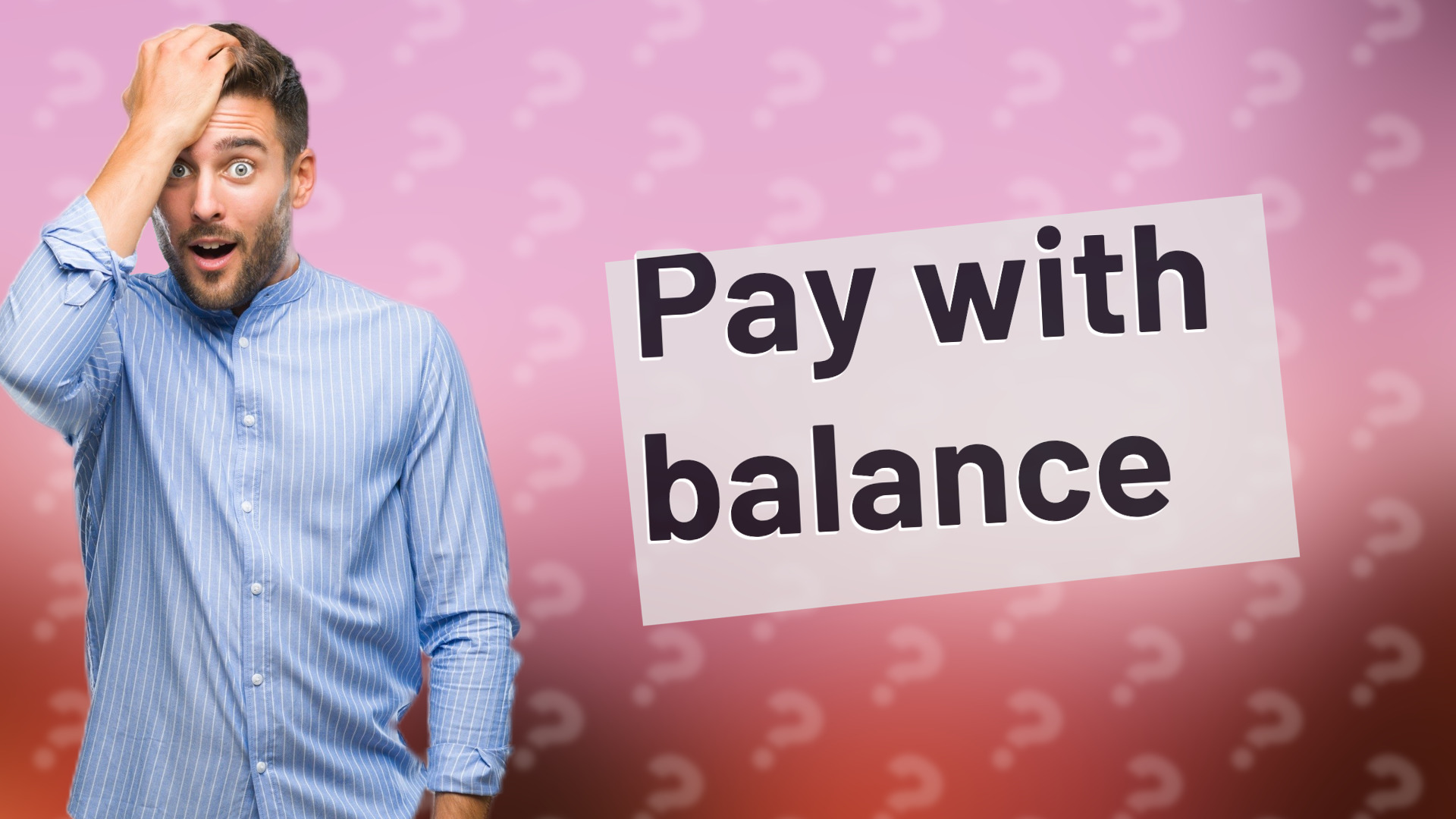 Pay with balance